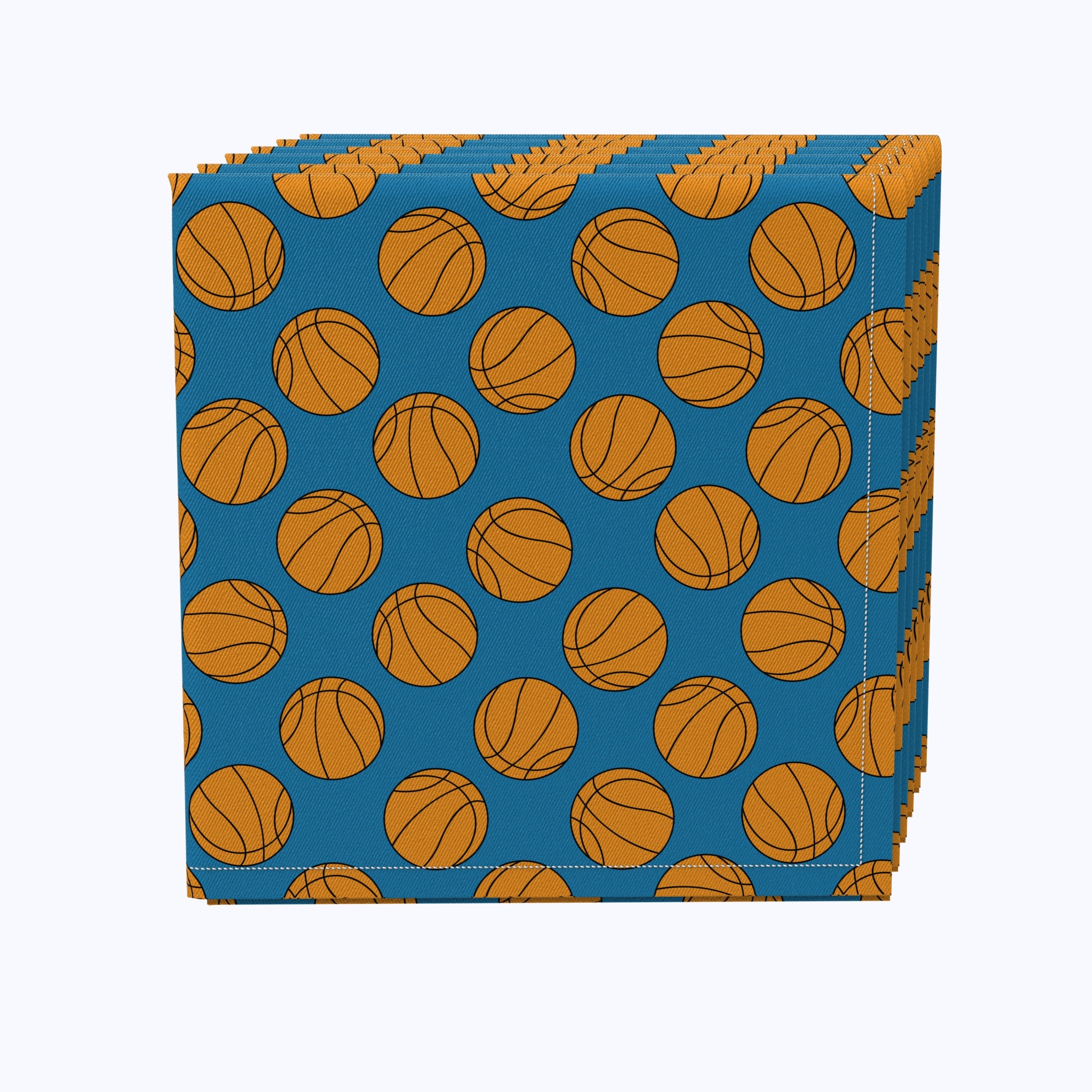Premium Basketball-Themed Paper Napkins for Parties, Sports Events, and Game Day Celebrations - Bulk Pack of 100
