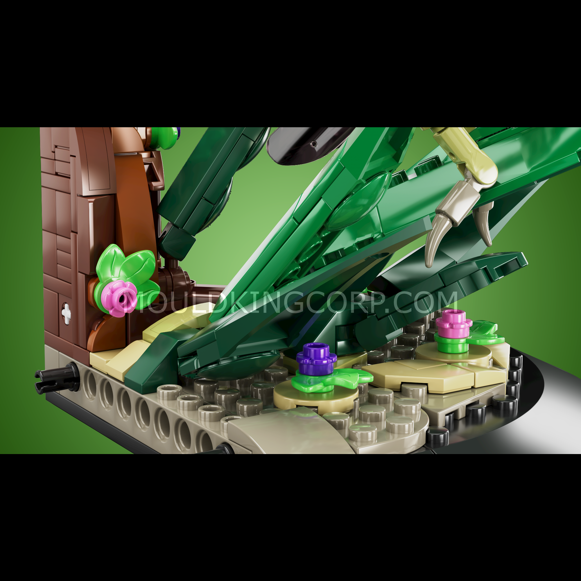 Mould King 10175 Creative Grasshopper Ambush Scene Building Blocks Set - 408 PCS STEM Educational Toy for Kids & Adults | Perfect for Home Decor, Birthday Gifts & DIY Projects