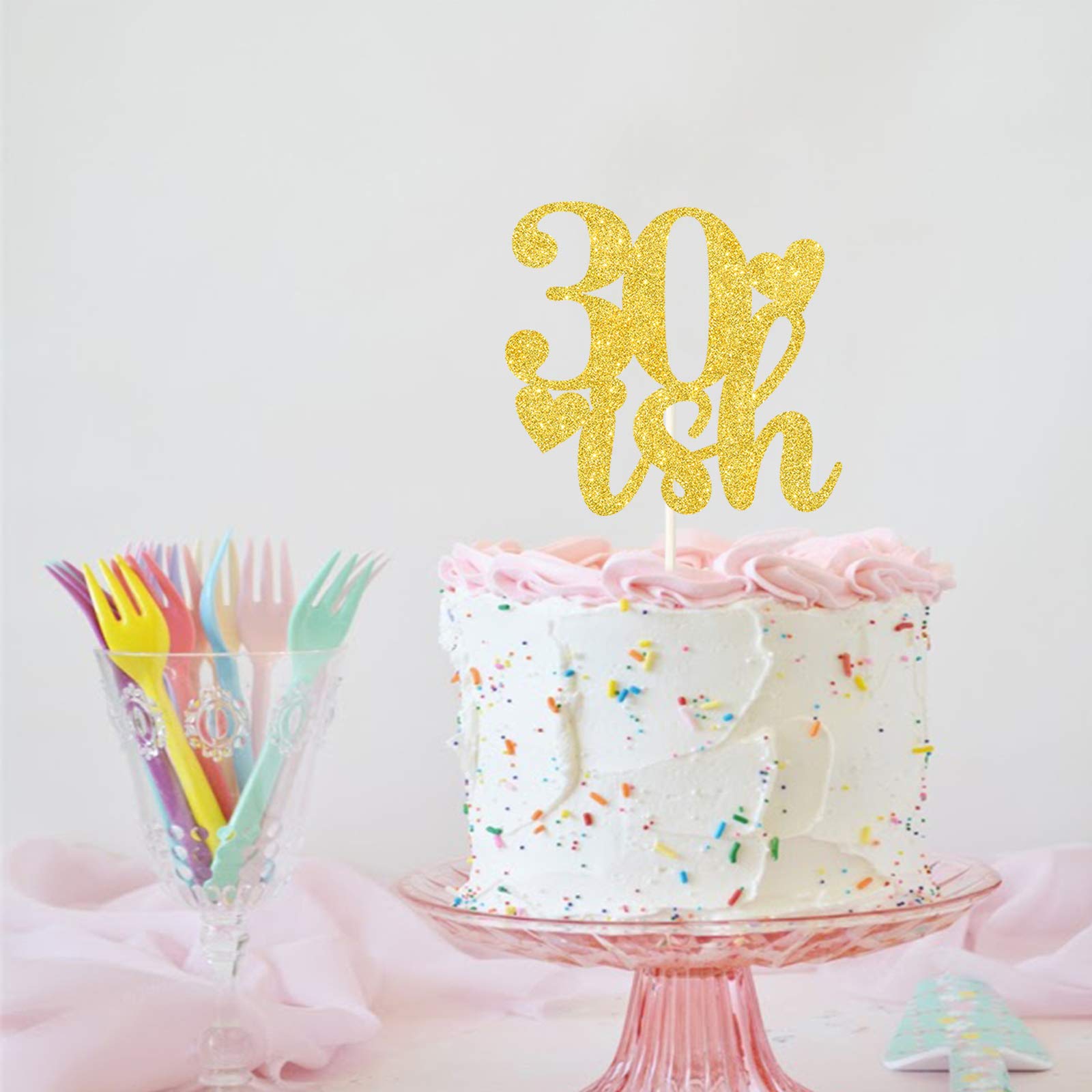 30th Birthday Cake Topper - Funny 30ish Cake Decor for Anniversary, Vow Renewal & Parties | Perfect for Milestone Celebrations & Special Occasions