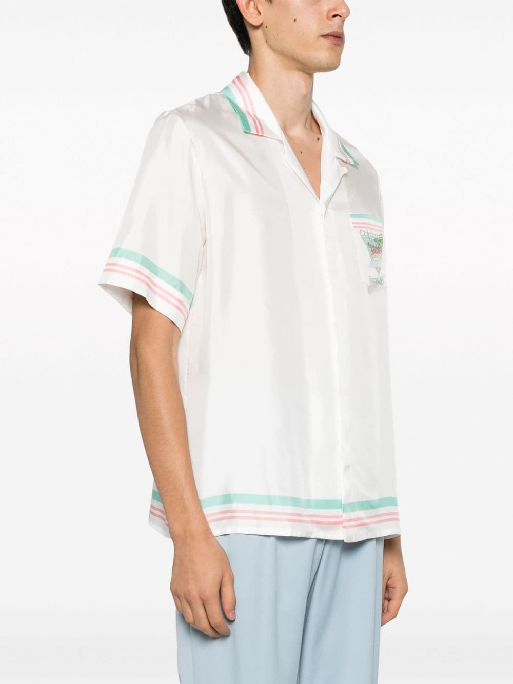 Premium White Casablanca Shirts for Men - Classic Button Down Dress Shirts - Perfect for Business, Office & Formal Occasions