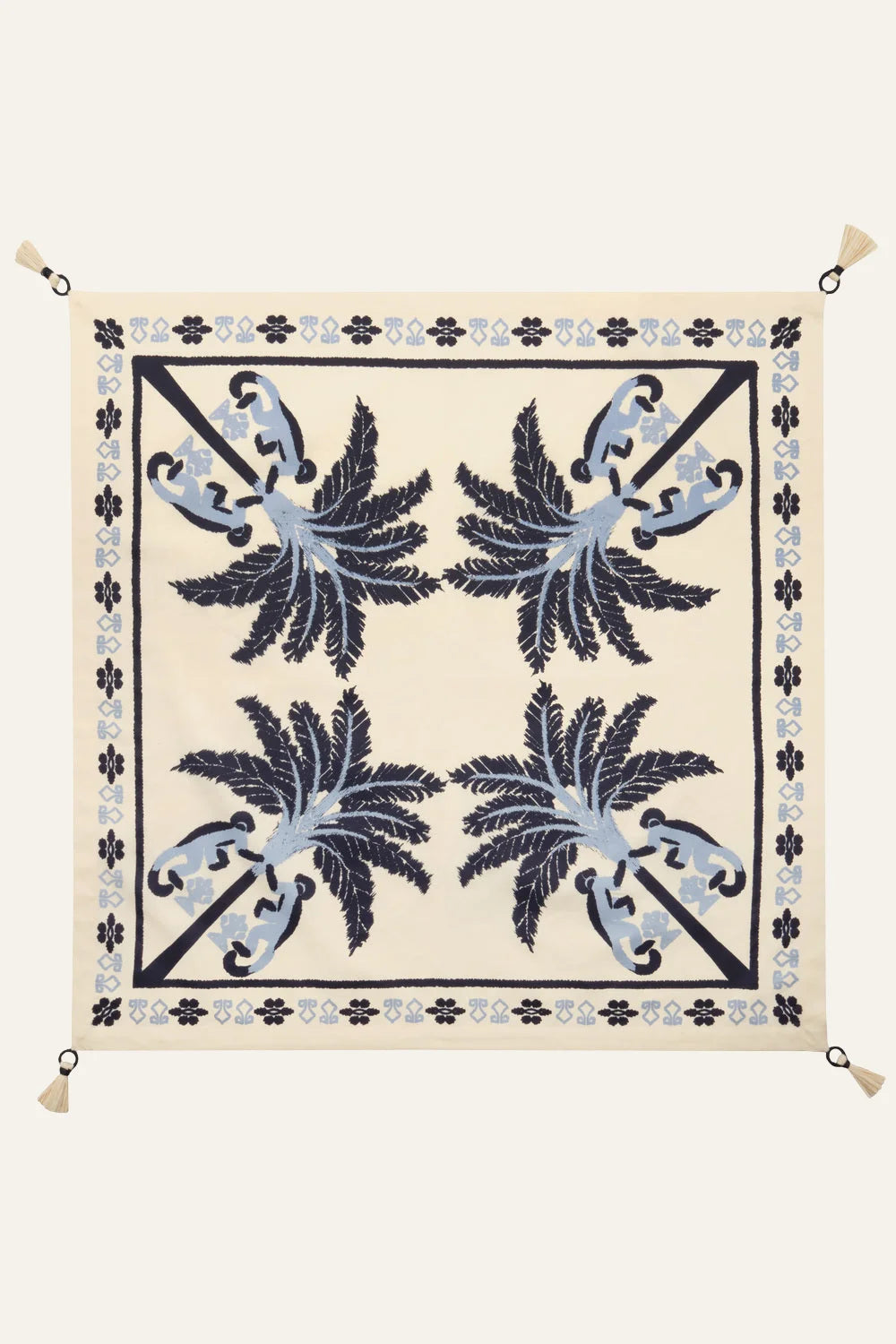 Amazonian Ikat Napkin Set of 4 - Colorful Cotton Table Linens for Dining, Parties & Home Decor
