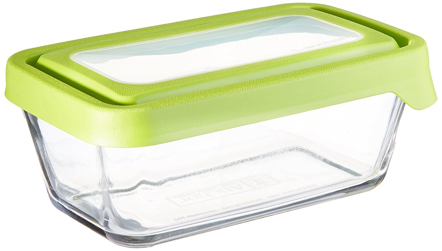 Anchor Hocking 4.75-Cup Rectangular Food Storage Containers with Green TrueSeal Lids - Airtight Kitchen Organizers for Meal Prep, Leftovers & Pantry Storage