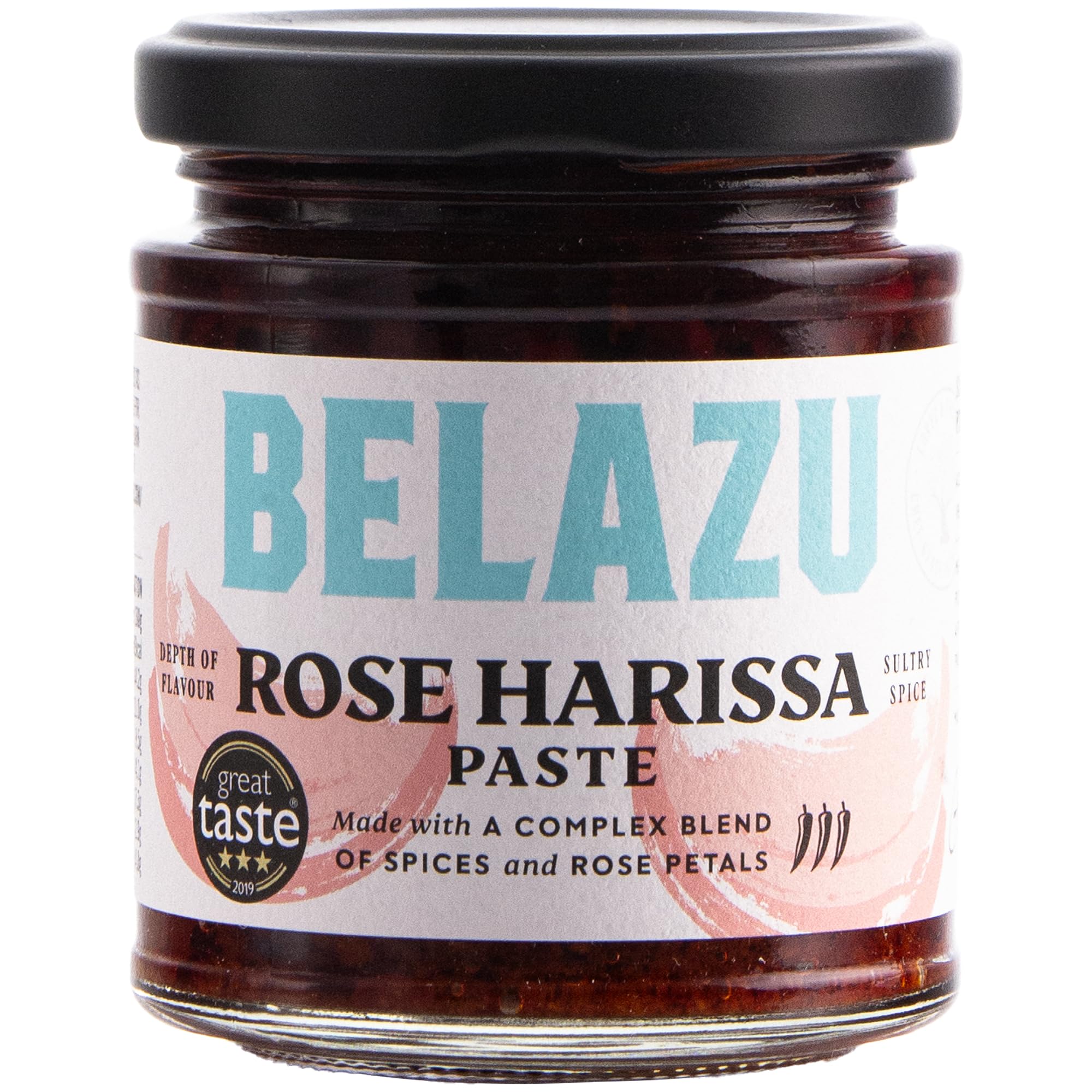 Belazu Rose Harissa Paste - 130g | Spicy Moroccan Chili Sauce with Rose Petals | Perfect for Grilling, Roasting & Middle Eastern Cuisine