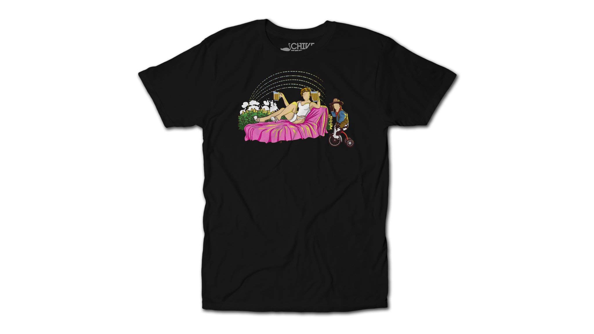 theCHIVE Men's Happy Gilmore Happy Place T-Shirt - Comfortable Cotton Tee for Casual Wear, Golf Outings & Everyday Style
