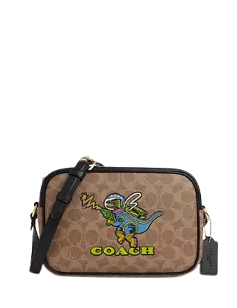 Coach Jamie Camera Bag in Signature Canvas with Rexy Print - Stylish Crossbody Purse for Women, Perfect for Travel, Work & Everyday Use