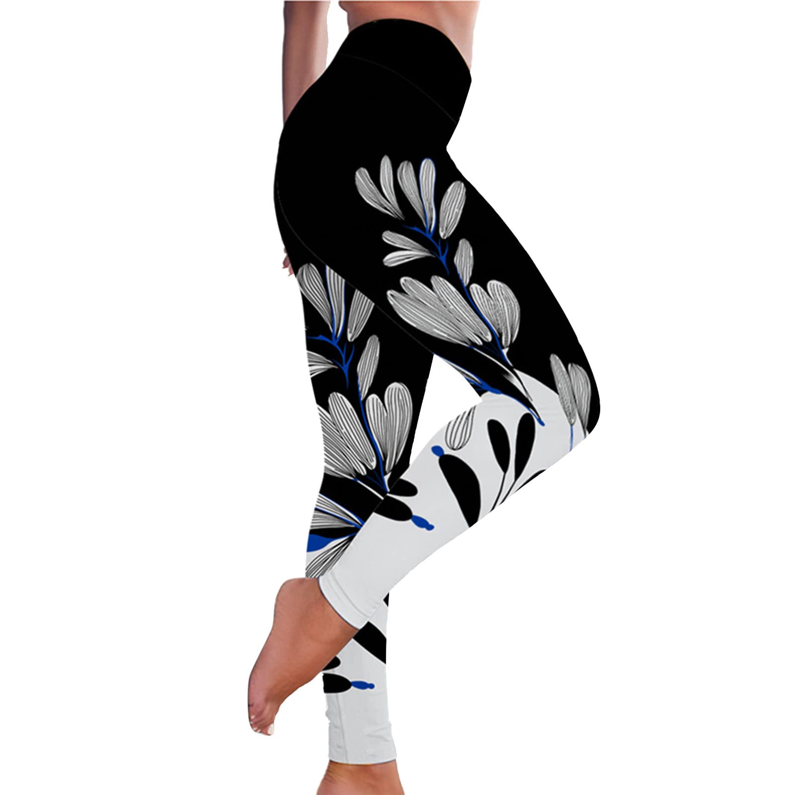 Women's High Waisted Reflective Workout Leggings - Butterfly Yoga Pants for Running, Gym & Fitness | Perfect for Yoga, Jogging & Active Lifestyle