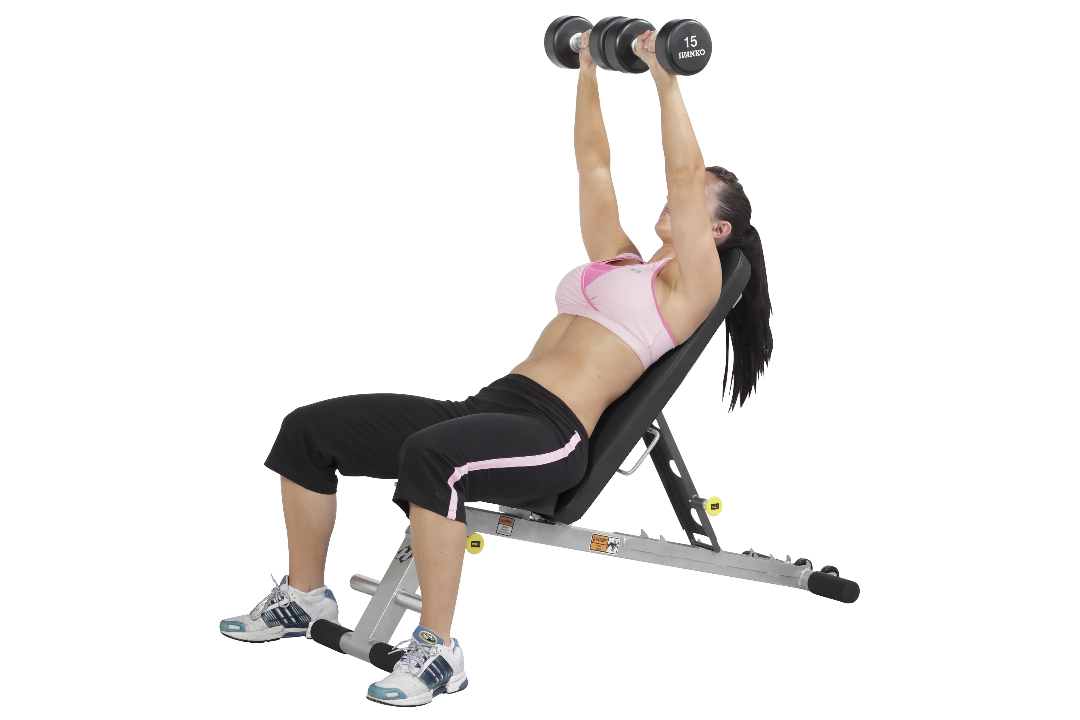 Hoist Folding Multi Bench (HF 4145) - Adjustable Weight Bench for Home Gym, Full Body Workout Equipment - Perfect for Strength Training, Cardio & Small Spaces