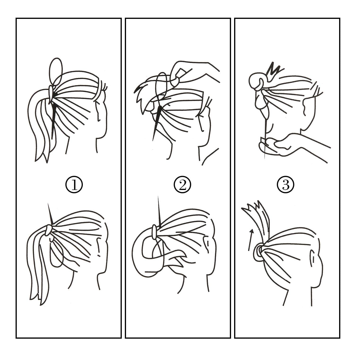 Professional Hair Styling Kit - Bun Maker, Spiral Hair Ties, Side Comb & Hair Pins for Braiding & Updos | Perfect for Weddings, Parties & Daily Styling