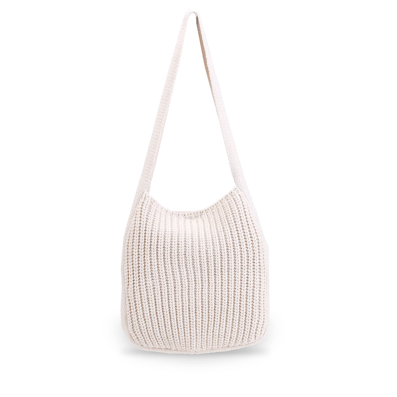 Stylish Crochet Hobo Bag for Women - Handmade Knitted Tote Shoulder Purse - Perfect for Shopping, Beach & Boho Fashion