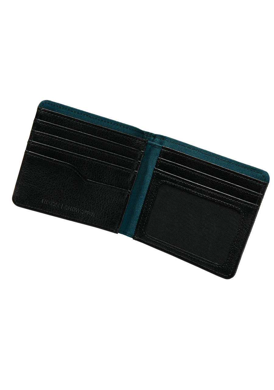 Showoff Wallet II - Slim RFID Blocking Oceanic Blue Leather Wallet for Men - Perfect for Travel, Business & Everyday Use
