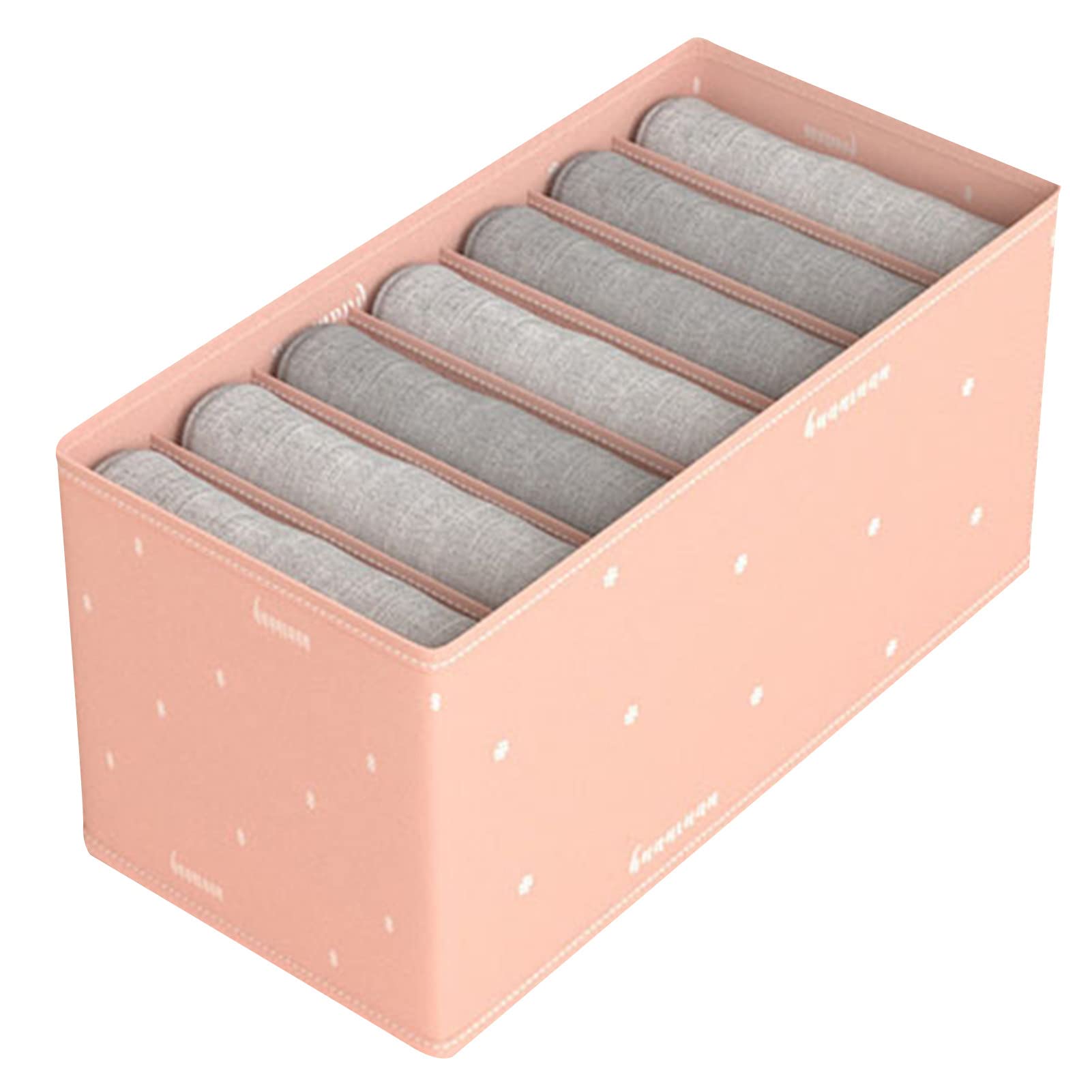 C-LARSS 7-Grid Folding Closet Organizer - Large Capacity Sock, Bra & Underwear Storage Box with Patchwork Design | Wardrobe & Closet Organizer for Daily Use | Perfect for T-Shirts, Pants & Accessories Organization
