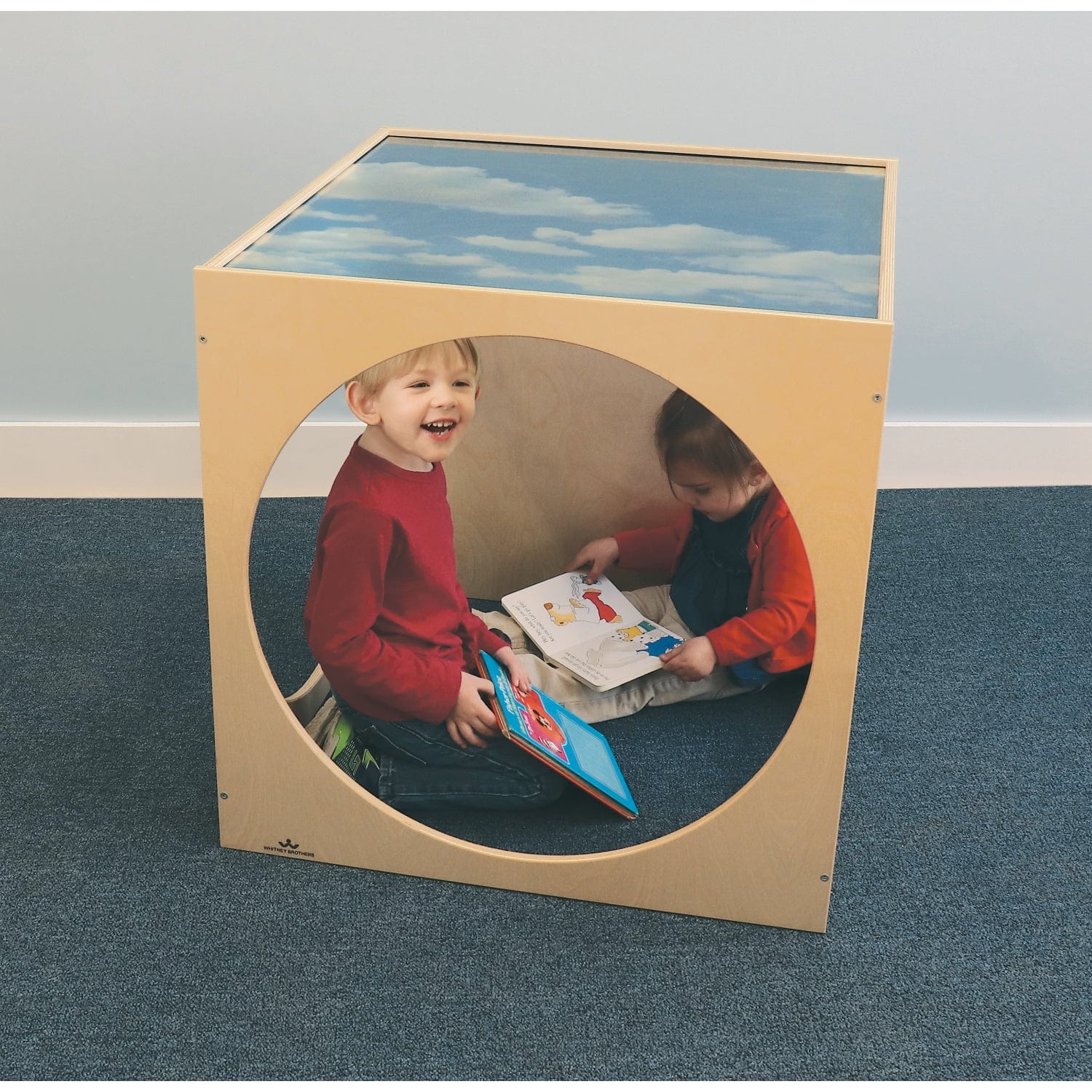Acrylic Sky Top Play House Cube - Clear Kids Play Tent for Indoor & Outdoor Fun - Perfect for Playrooms, Backyards, and Toddler Safe Play Areas