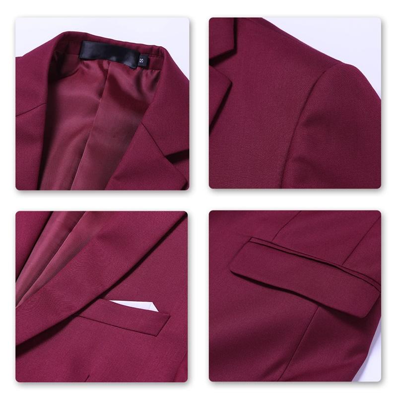 Maroon 3-Piece Slim Fit Two-Button Suit for Men | Formal Business Attire | Perfect for Weddings, Interviews & Office Wear
