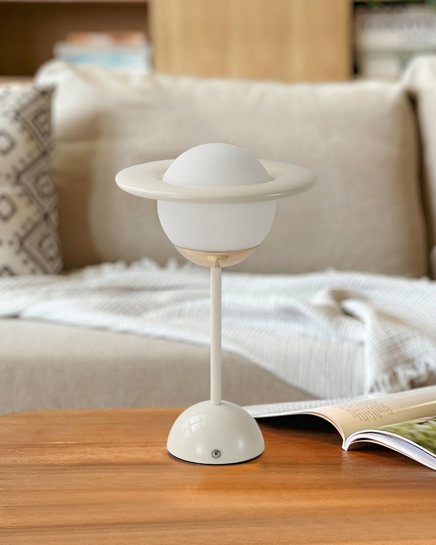 Saturn Planet Table Lamp - 3D Printed Night Light for Kids & Adults - Perfect for Bedroom, Nursery, Office Decor & Space Theme Party Gift