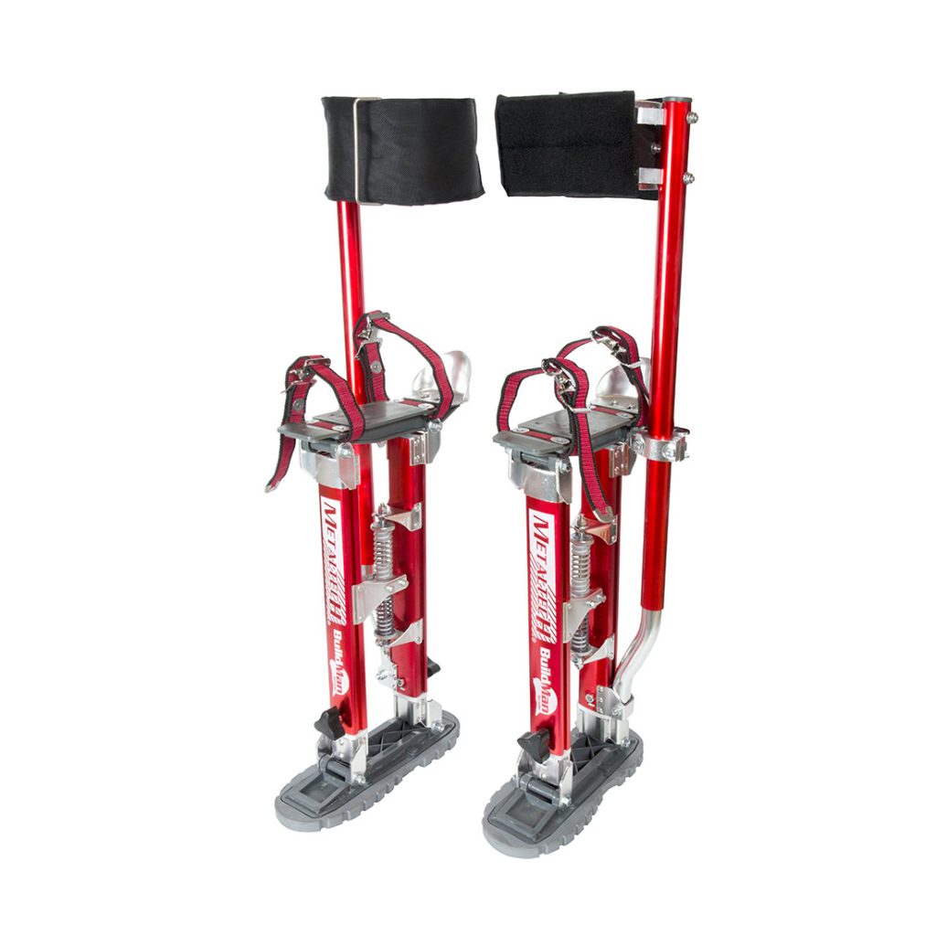 Buildman™ 18-30 Inch Adjustable Drywall Stilts - Professional Construction Tools for Ceiling Work, Painting & Home Renovation Projects
