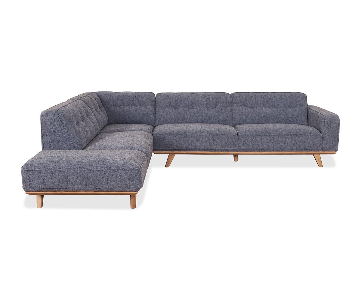 Modern Thora Chaise Sectional Sofa - Comfortable L-Shaped Couch with Reversible Chaise for Living Room, Lounge & Family Room - Perfect for Relaxing & Entertaining