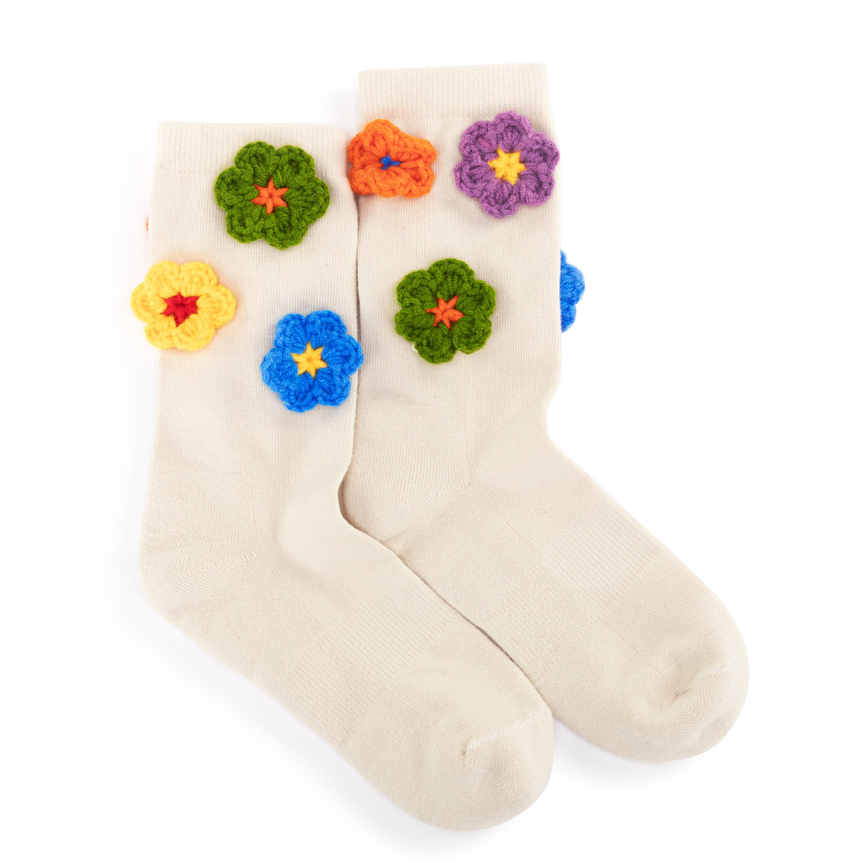 Haven Cotton Trouser Socks with Red Hearts - Comfortable Women's Knee-High Socks for Work, Office & Casual Wear