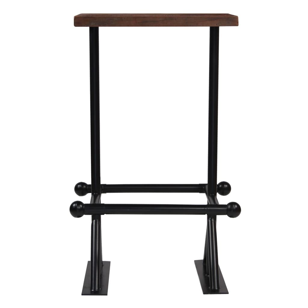 3-Piece Solid Reclaimed Wood Bar Set - Rustic Home Bar Furniture for Kitchen, Dining Room or Man Cave - vidaXL Pub Table & Stool Set for Entertaining Guests