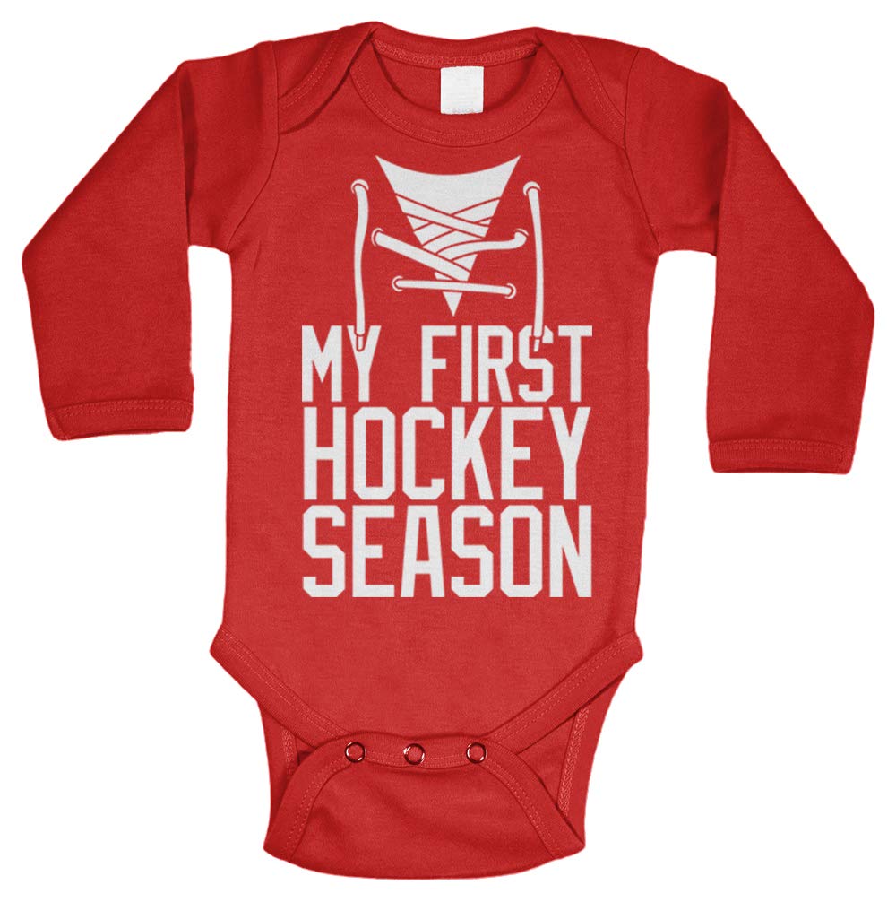 My First Hockey Season - Adorable Baby Bodysuit for Sports Fans | Perfect for Game Day, Photo Shoots & Fan Celebrations