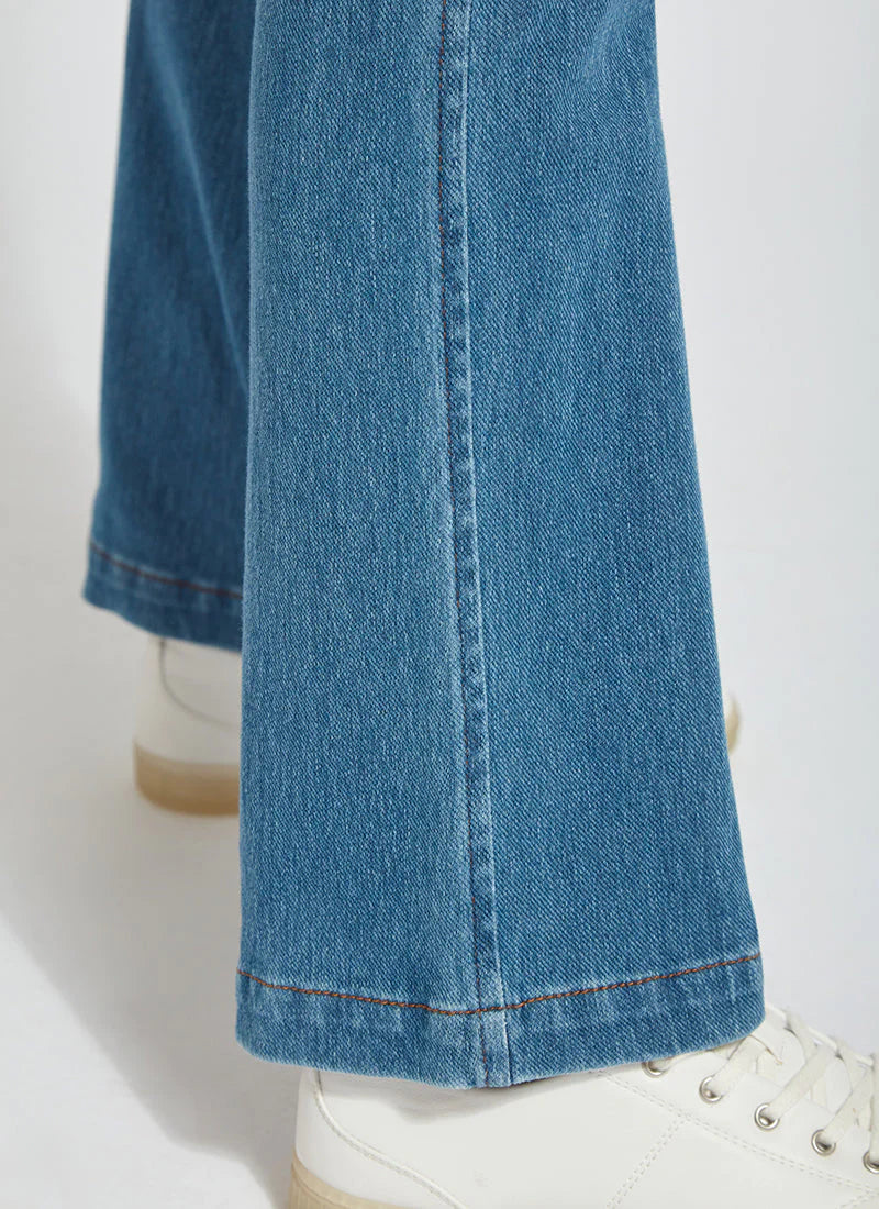 Baby Bootcut Denim Jeans - Mid Wash Stretch Comfort Fit for Toddlers - Perfect for Playdates & Family Outings
