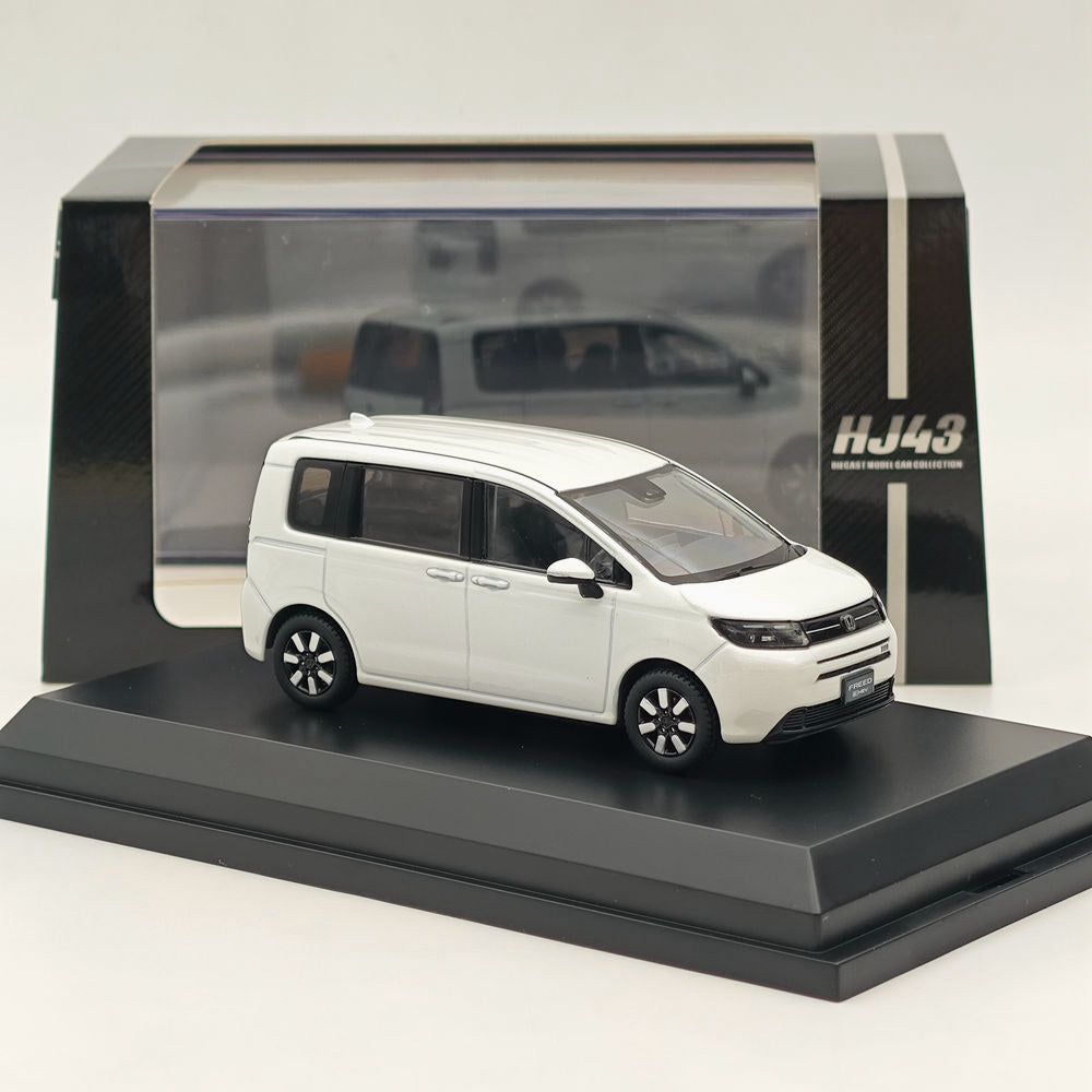 1/43 Scale Honda FREED Platinum White Pearl Diecast Model Car - Hobby Japan HJ431009WP - Collectible Miniature Vehicle for Display & Gifts