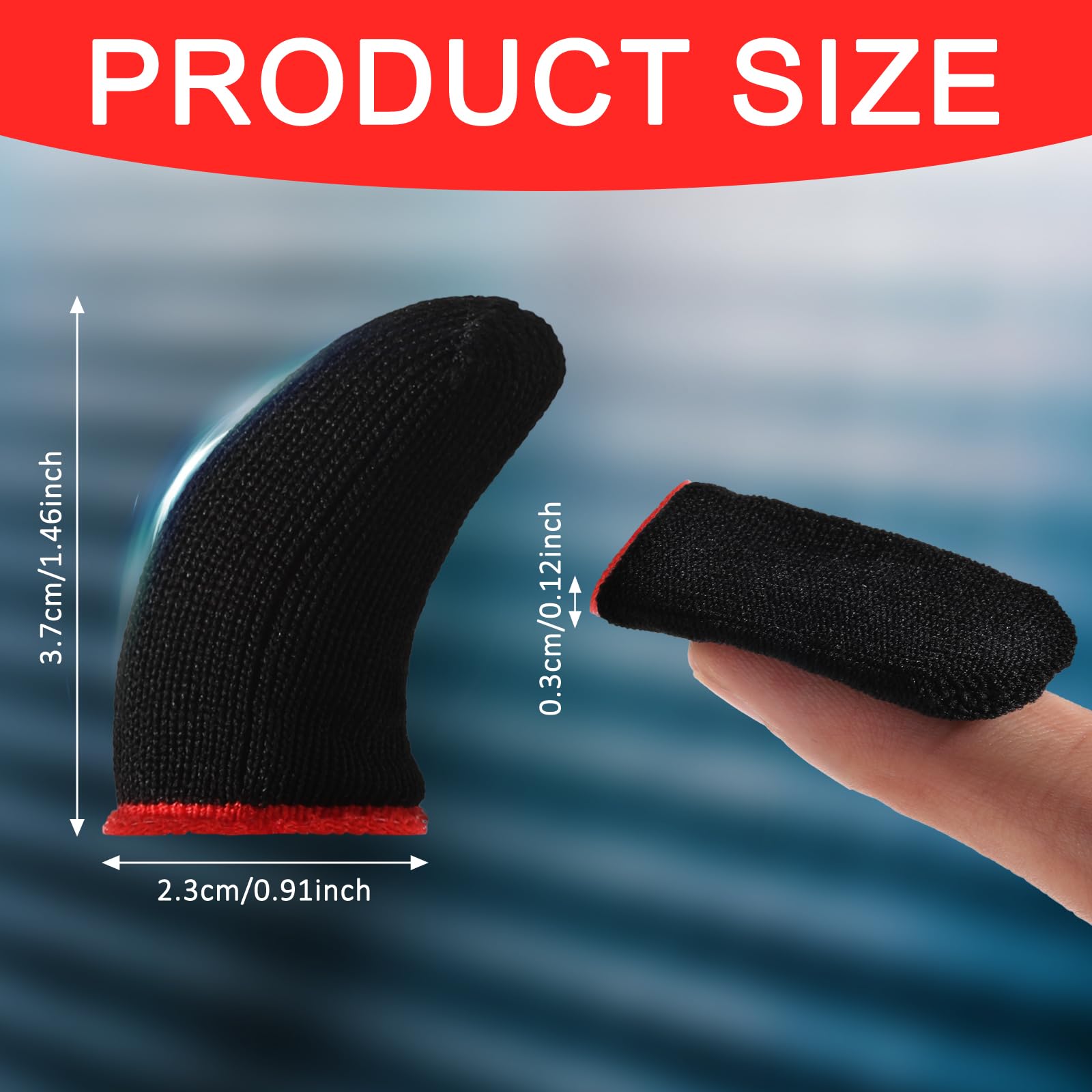 10Pcs Anti-Sweat Gaming Finger Sleeves for Mobile Phones & Controllers - Superconductive Nanofiber Touchscreen Gloves for Enhanced Grip & Precision (Perfect for PUBG, Fortnite & Esports)