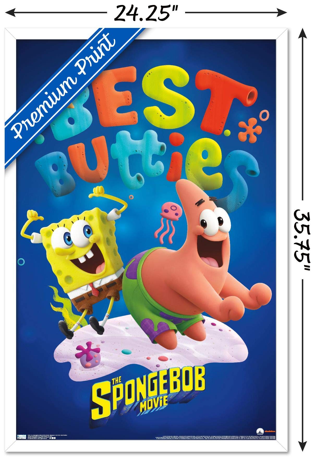Trends International The SpongeBob Movie: Sponge On The Run - Best Friends Wall Poster, 22.375