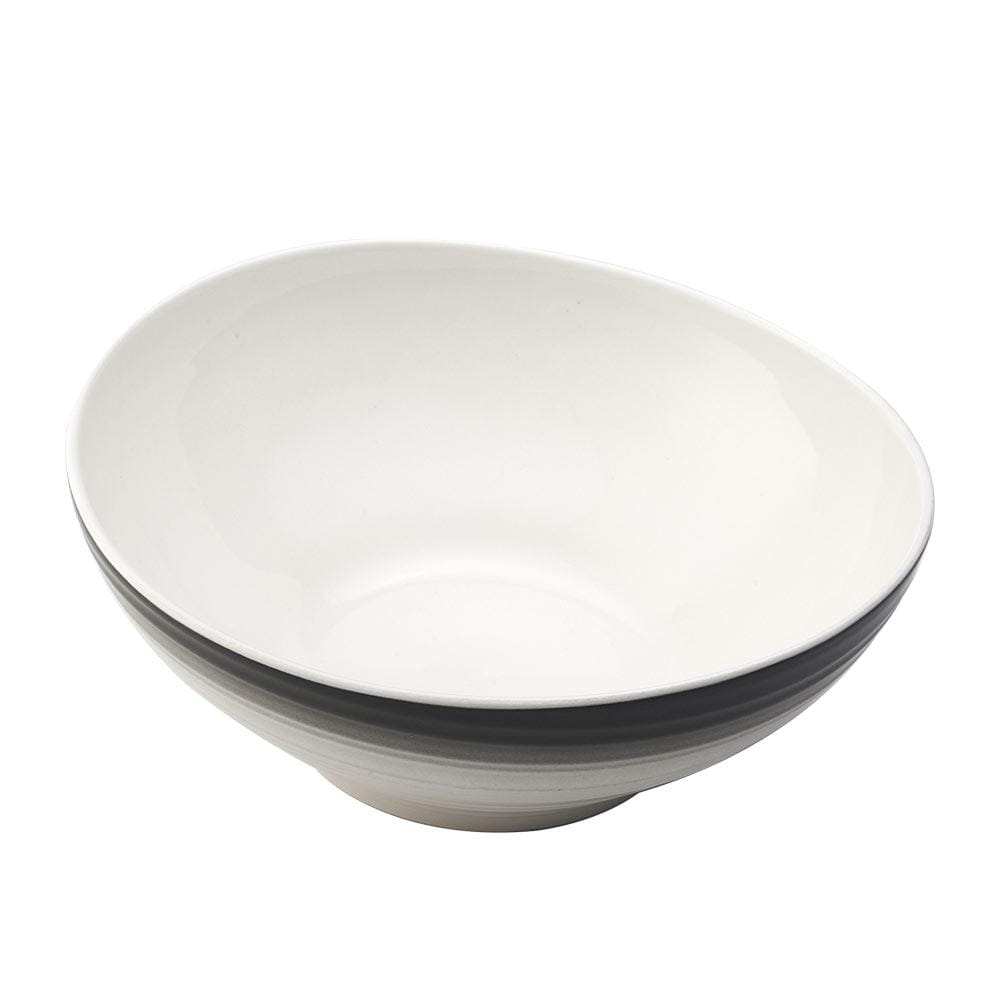 Swirl Ombre Graphite Vegetable Bowl - Eco-Friendly Kitchen Serving Dish for Salads, Fruits & Snacks - Perfect for Dining, Entertaining & Healthy Meal Prep