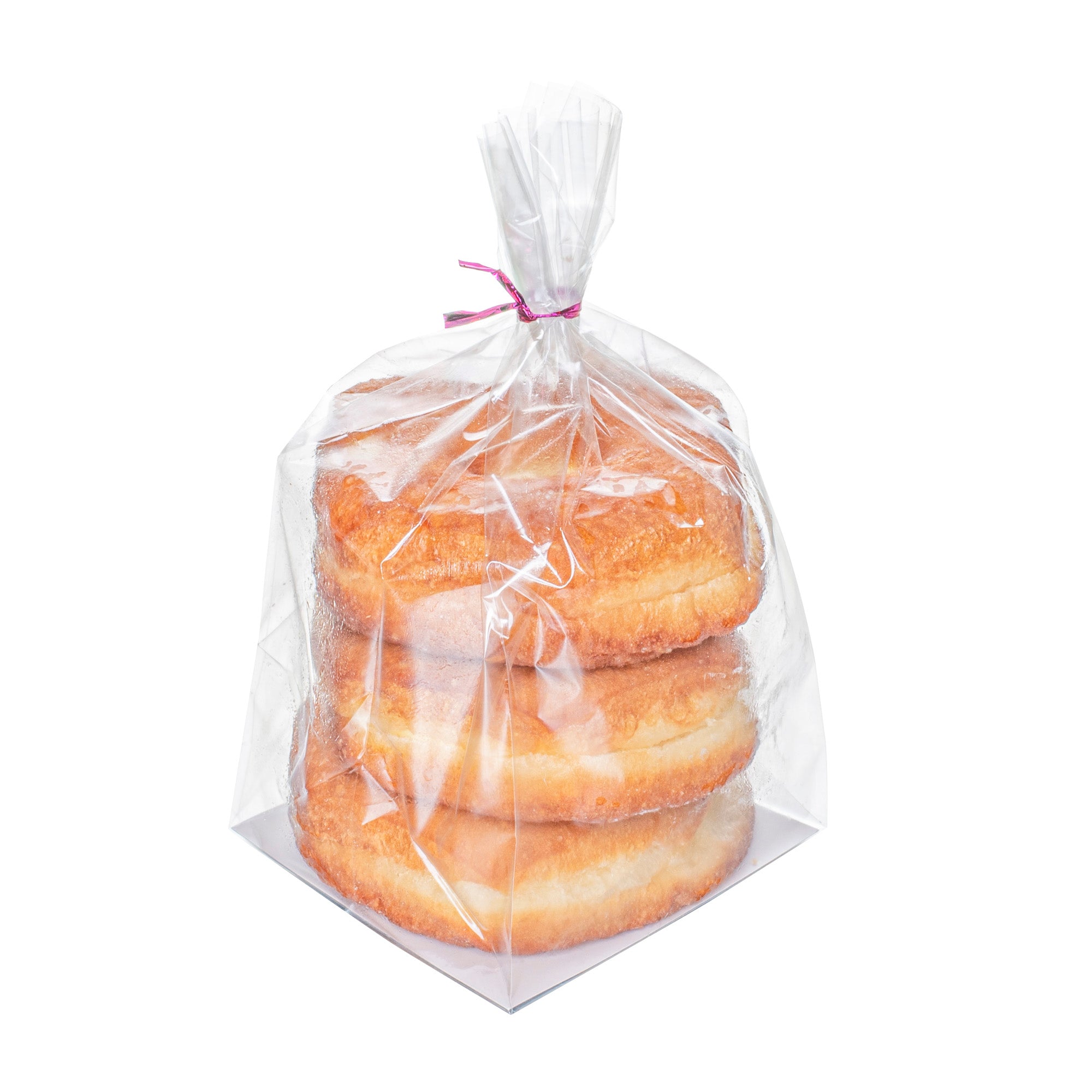 Clear Plastic Gusset Bags with Flat Bottom - 4