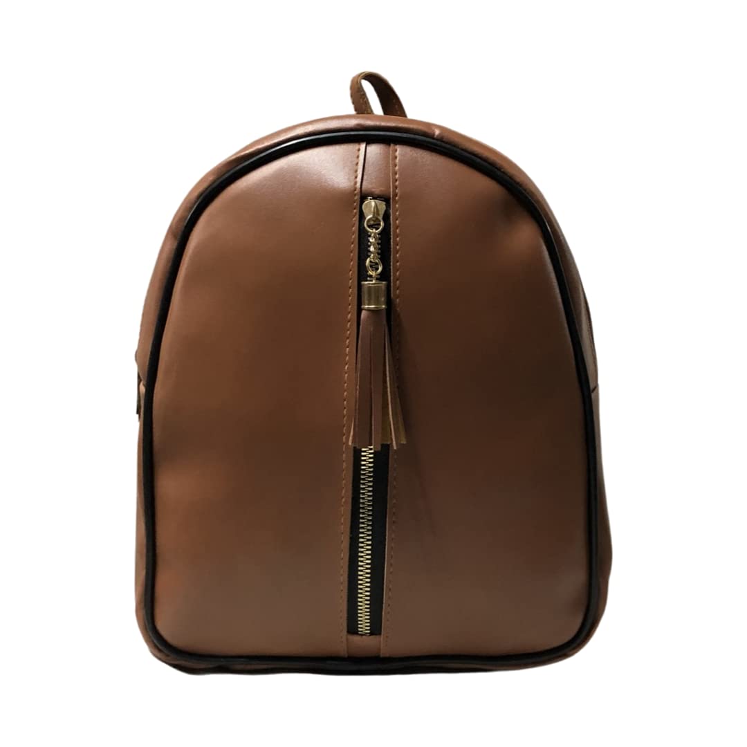 Stylish Glossy Women's Backpack with 3 Zippered Compartments - Perfect for School, Travel & Everyday Use