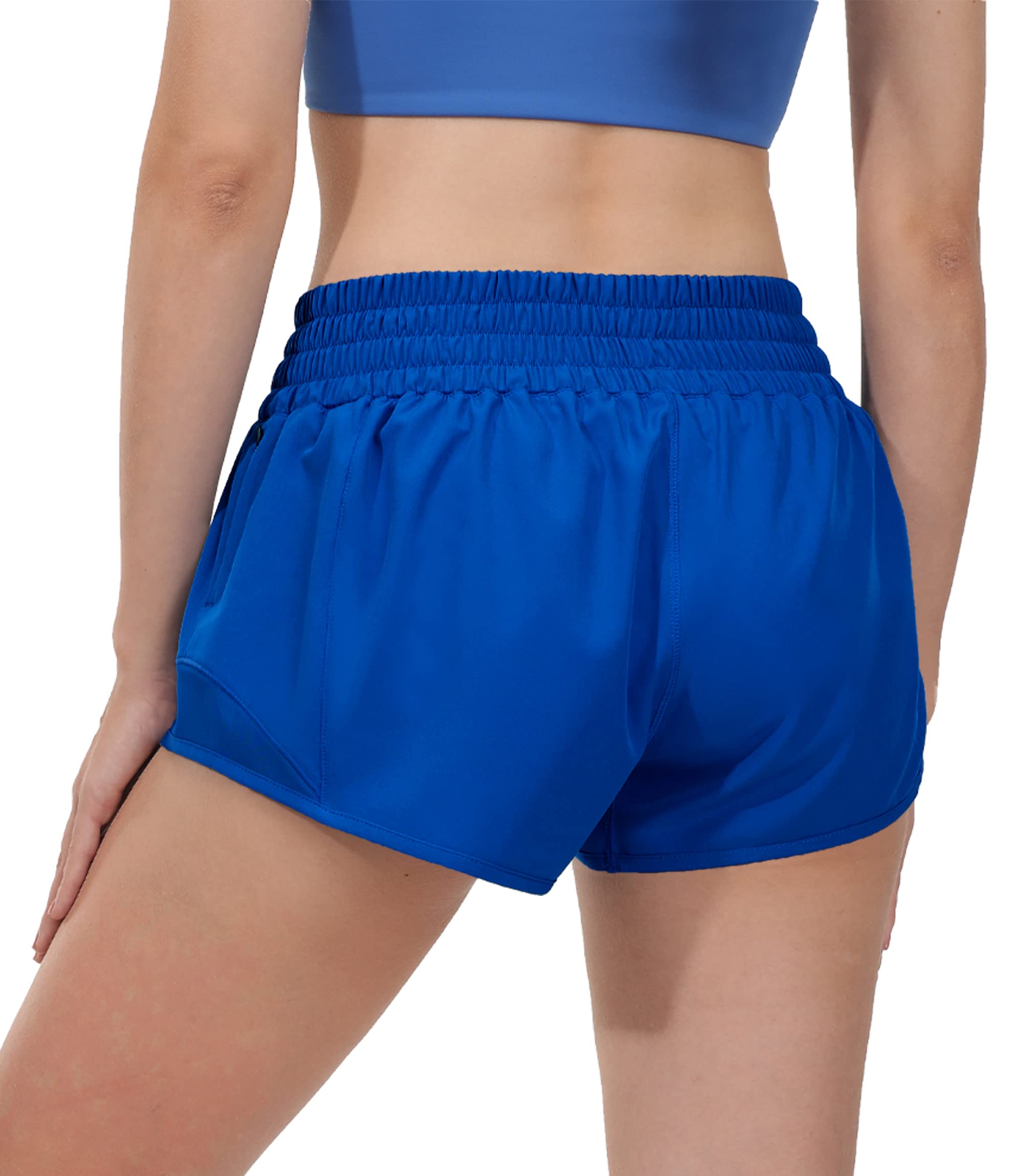 Attifall Women's High Waisted Running Shorts - 2.5