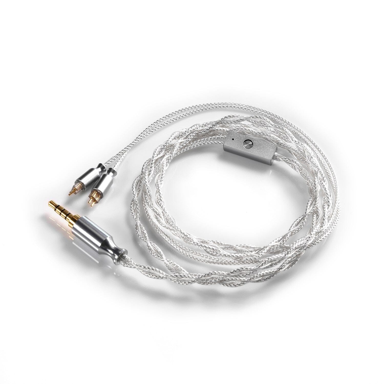 Premium MMCX & 2-Pin 0.78mm HiFi Earphone Cable with In-Line Controls & Mic - Compatible with IEMs, Audiophile Headphones - Perfect for Music Lovers, Gamers & Mobile Professionals