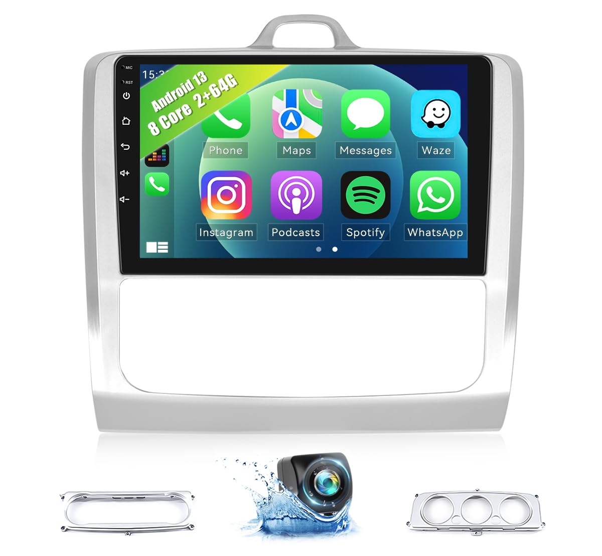 8-Core 2GB+64GB CAMECHO Android 13 Car Stereo for Ford Focus Mk2/Mk3 (2004-2011) - 9