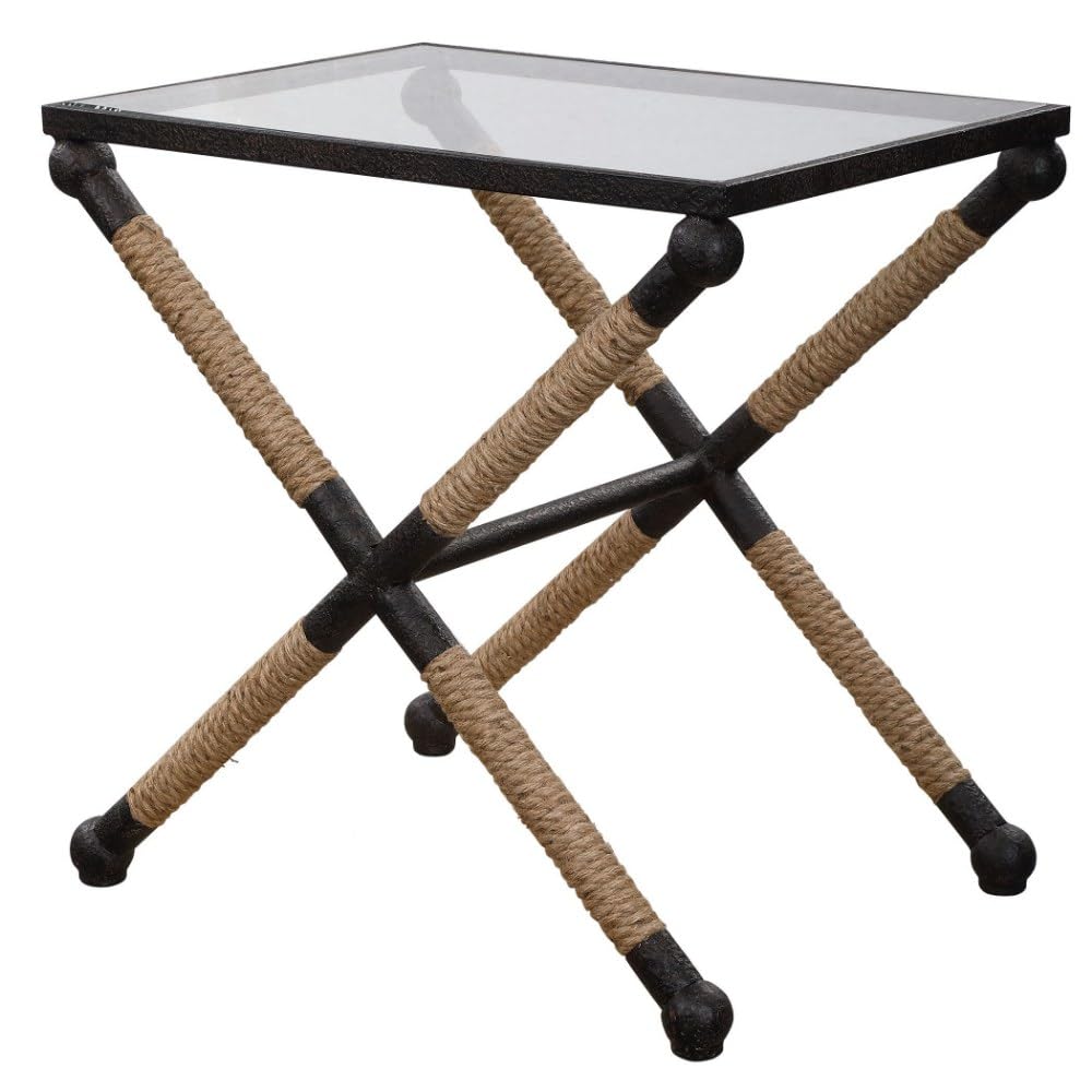 22 Inch Coastal Accent Table - 16