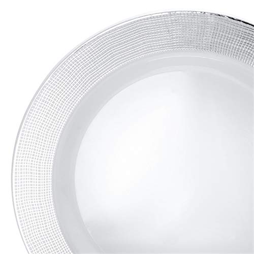 A6. Linen in White & Silver