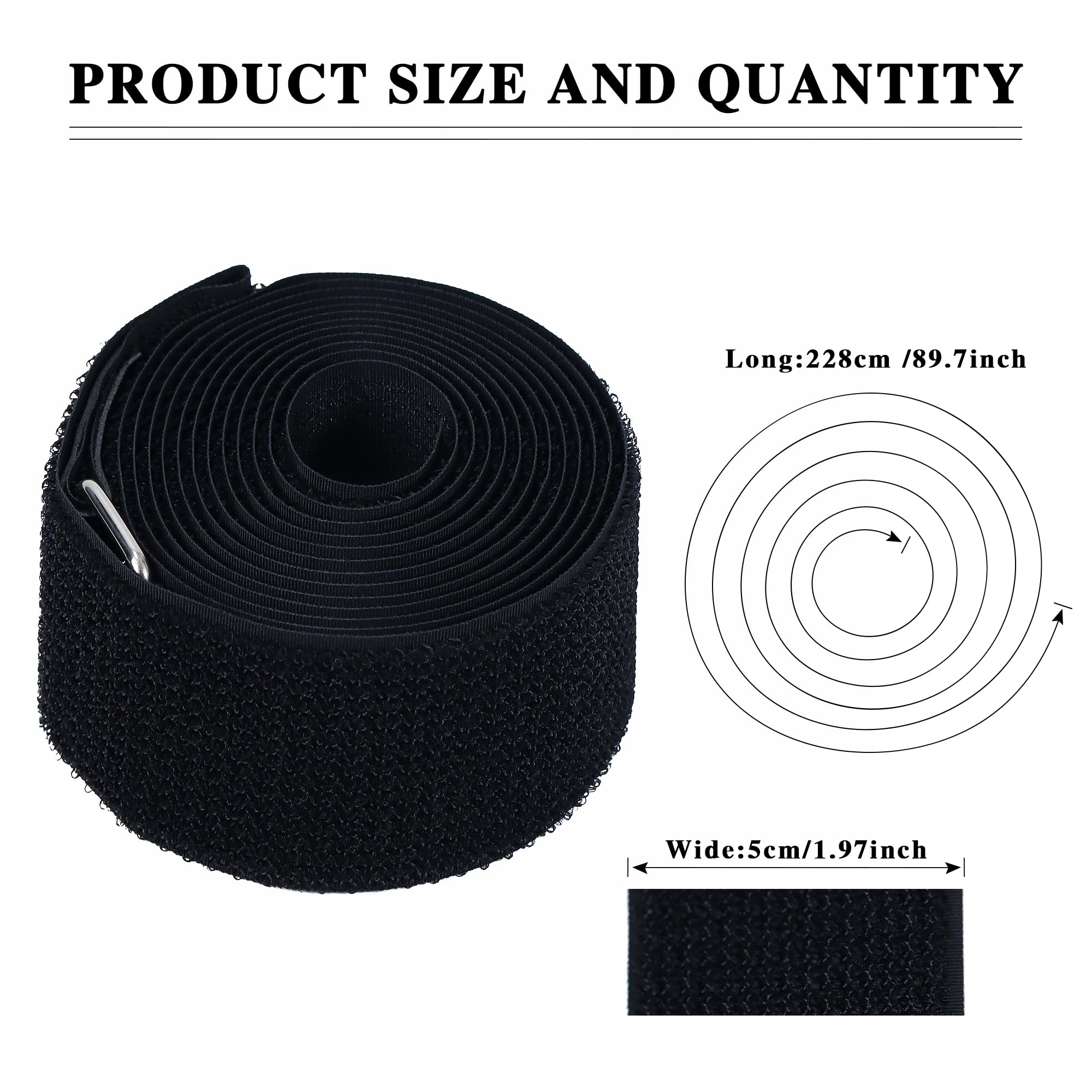 3 Pcs Reusable Floating Water Mat Straps - Heavy Duty Securing Straps for Water Pads & Mats Up to 18 Feet - Durable Storage Accessories for Pool, Lake & Beach Use