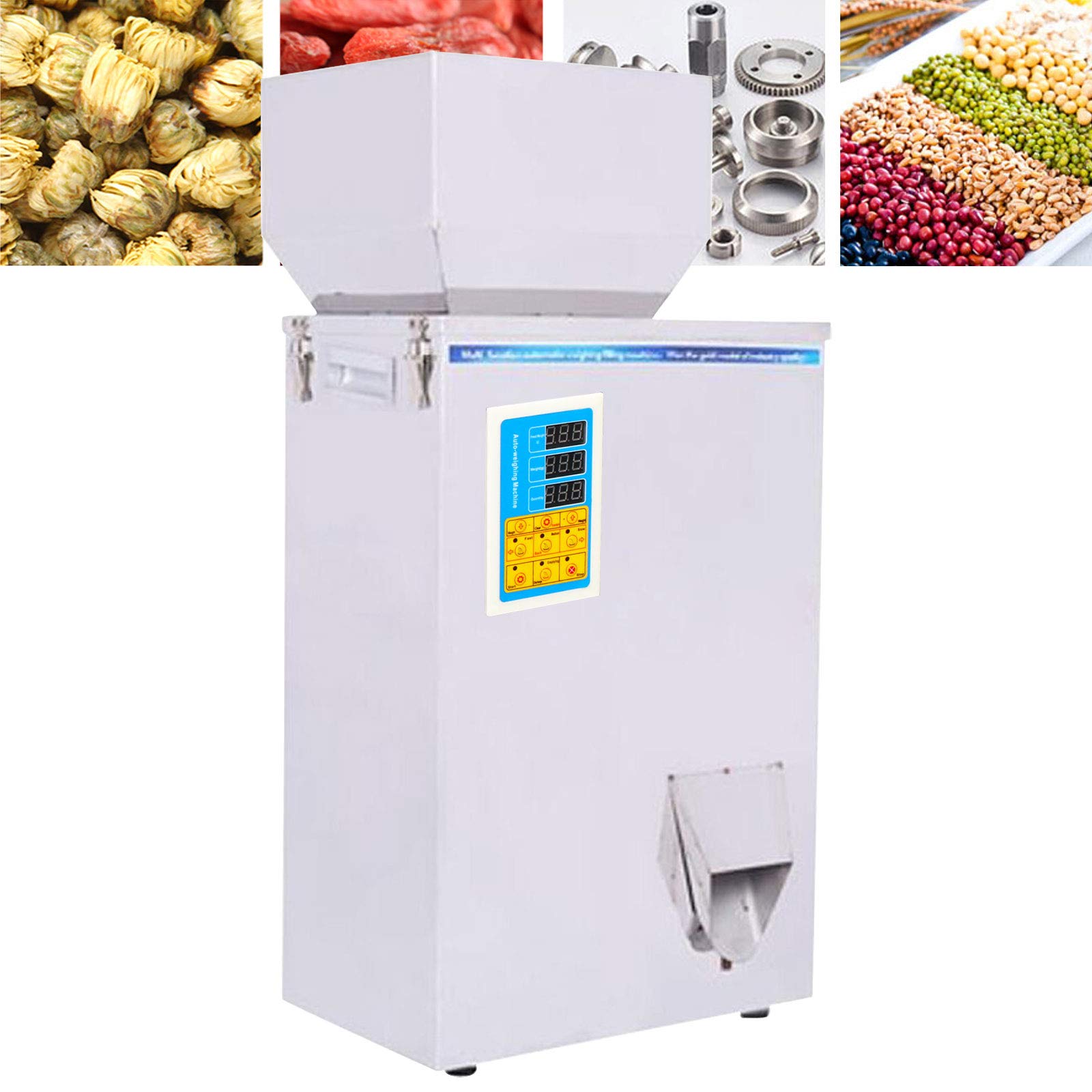 10-500g Automatic Weighing & Filling Machine - Precision Particle Dispenser for Cereal, Grains, Tea | Commercial Food Packaging Equipment for Bulk Goods, Spices & Dried Ingredients