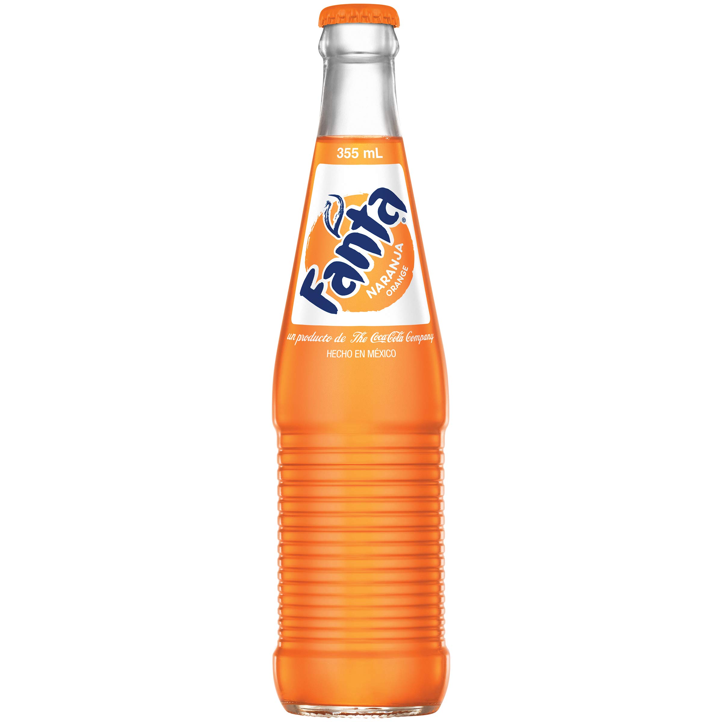 Authentic Mexican Fanta Orange Soda in Glass Bottles - 12 fl oz (24 Pack) | Refreshing Citrus Drink for Parties, BBQs & Family Gatherings