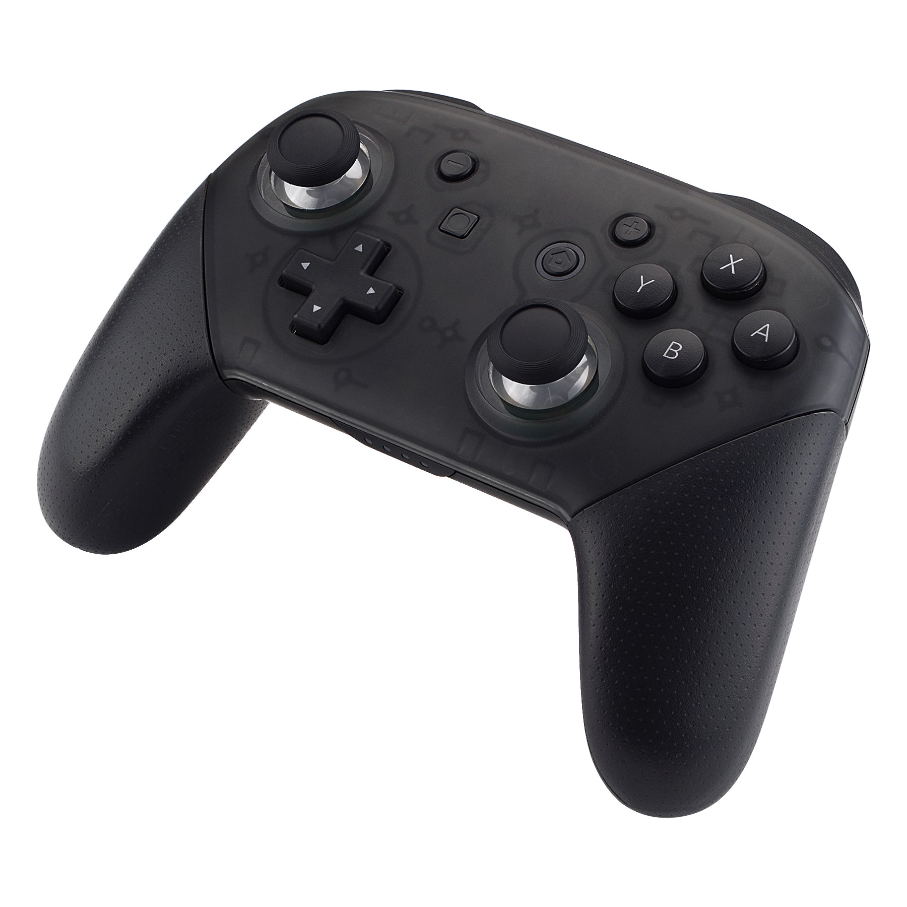 eXtremeRate Dual Color 3D Joystick Thumbsticks for Nintendo Switch Pro Controller - Black & Transparent Replacement Parts - Perfect for Gaming, DIY Repair & Controller Customization