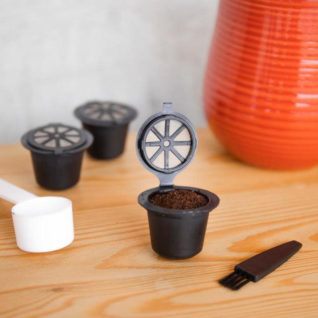 Reusable Nespresso Coffee Pods for La Cafetière - 3 Pack Eco-Friendly Capsules | Perfect for Home & Office Brewing