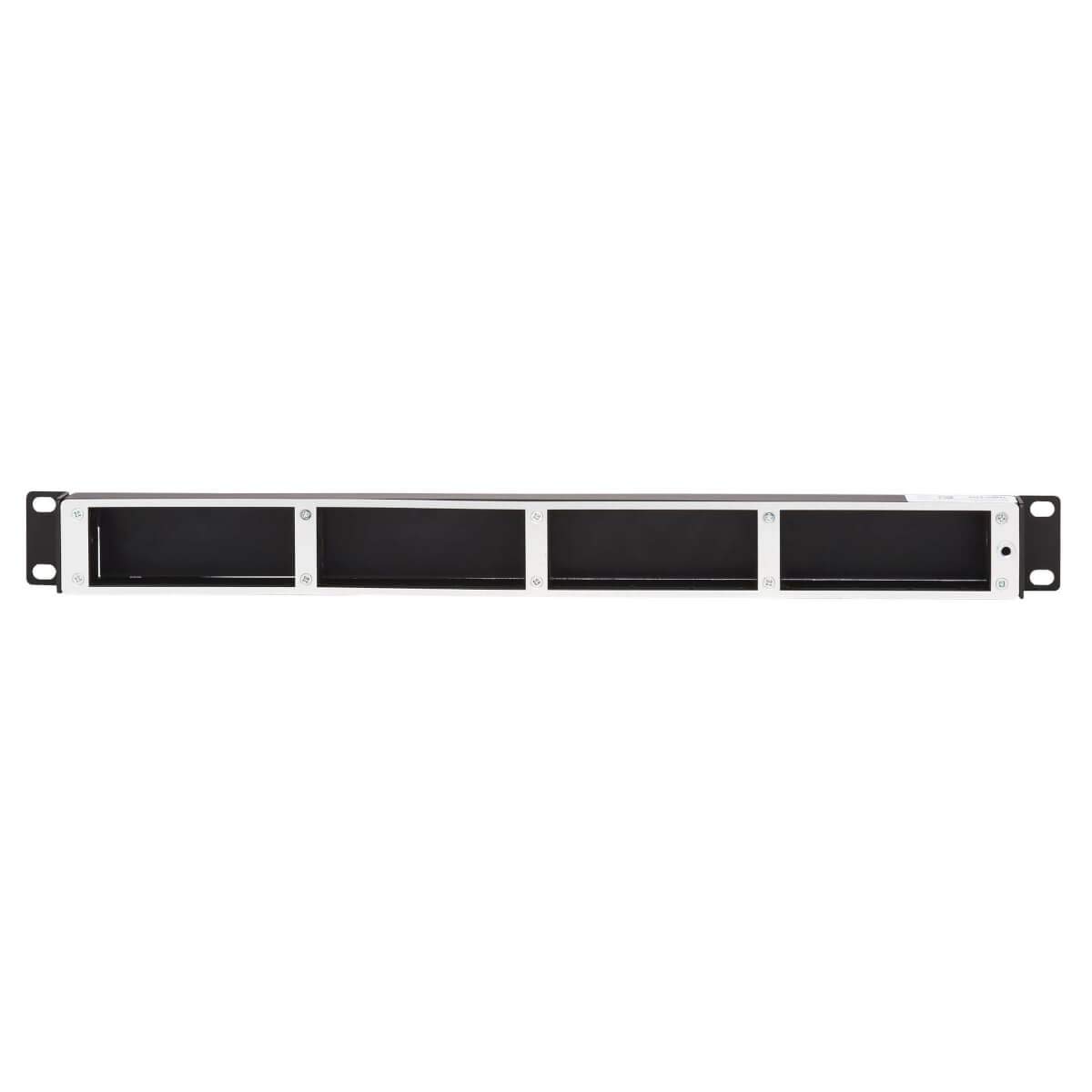 Tripp Lite Mini Patch Panel - 4 Cassette Capacity 1U High Density Copper/Fiber Enclosure Panel (N484-01U-MINI) | Ideal for Network Rack Cable Management in Data Centers & Server Rooms