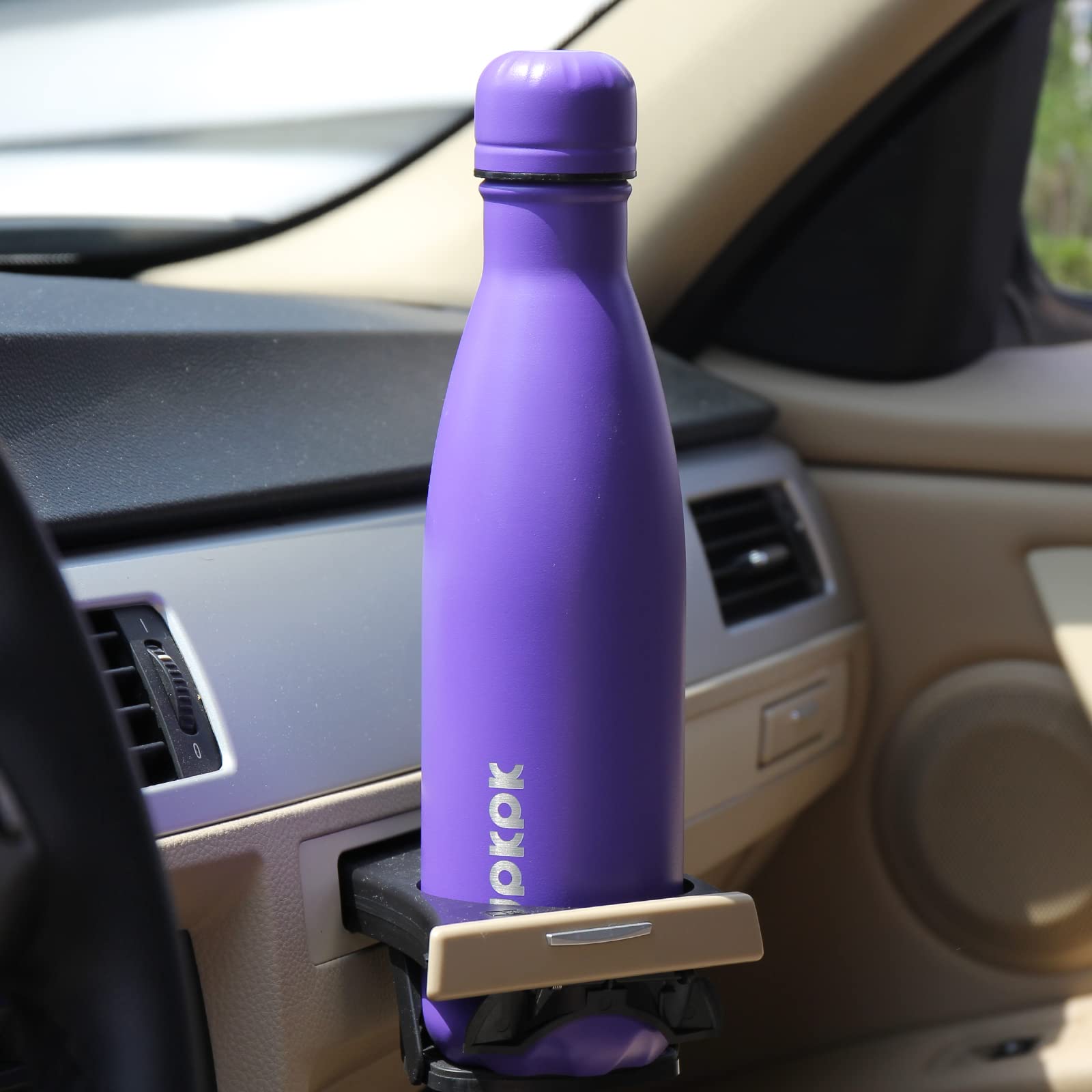 BJPKPK 17oz Insulated Stainless Steel Water Bottle with Orange Cap - Perfect for Gym, Hiking & Outdoor Adventures