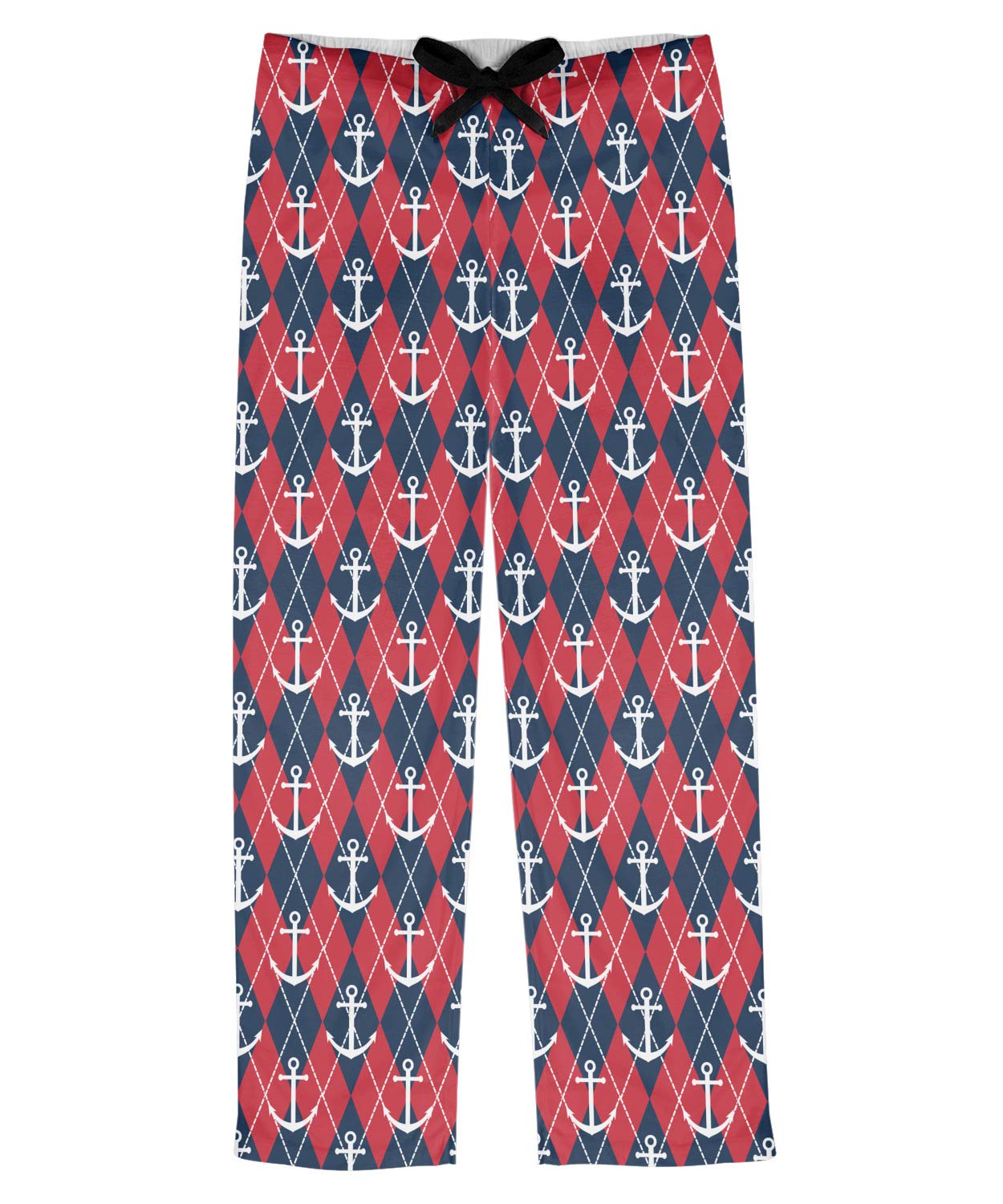 Anchors & Argyle Men's Pajama Pants - Soft Cotton Lounge Pants for Comfortable Sleep & Relaxation at Home