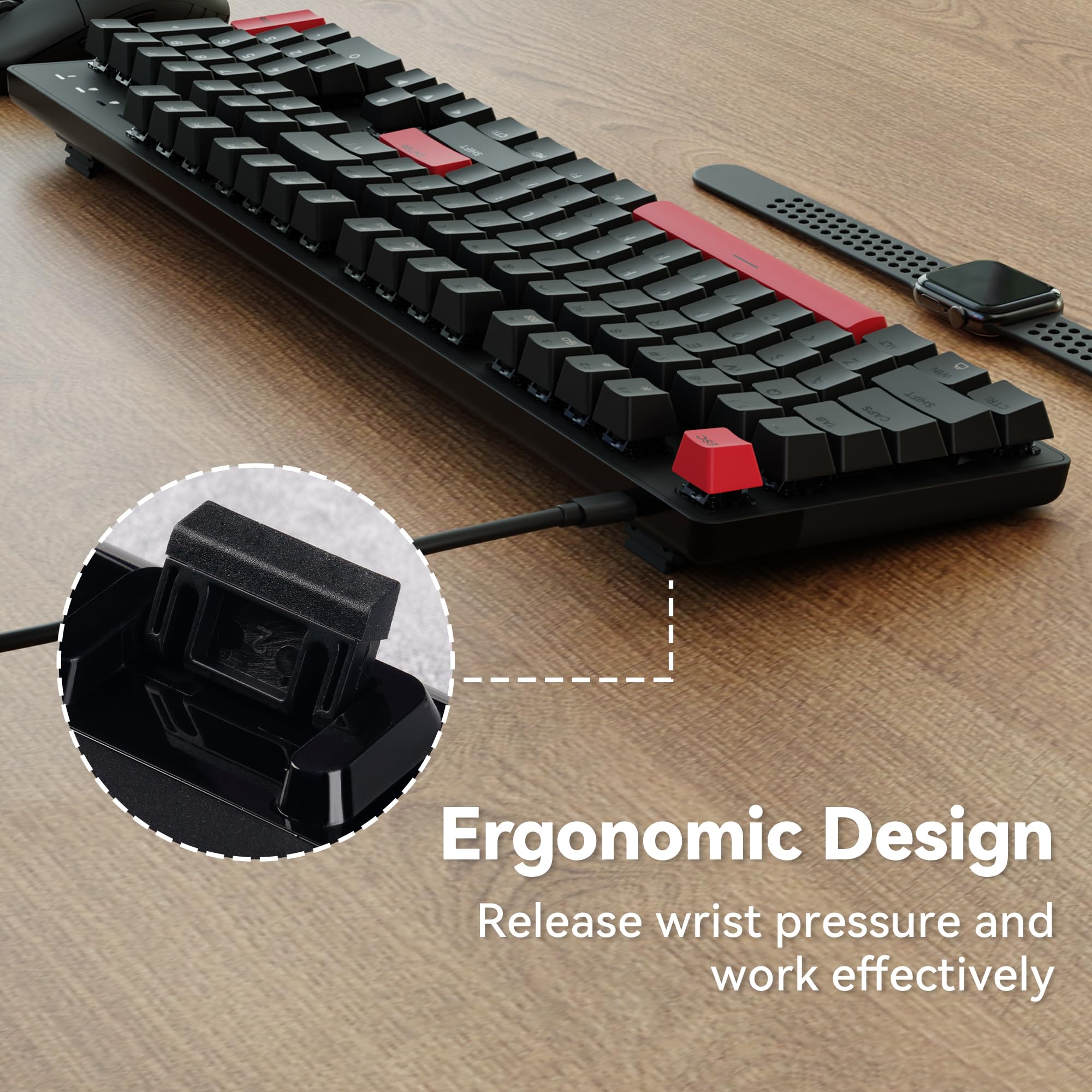 LEMOKEY X2 100% Full Size Custom Mechanical Gaming Keyboard - QMK/VIA Programmable, Gasket Mount, Red LED Backlight, K Pro Brown Switches (Mac/Windows/Linux Compatible) - Perfect for Esports, Office Work & Typing Enthusiasts