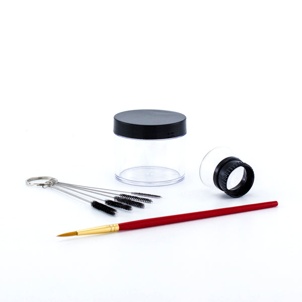 Professional Airbrush Cleaning Kit with Needle & Nozzle Brushes - Perfect for Tattoo, Nail Art & Model Painting Maintenance