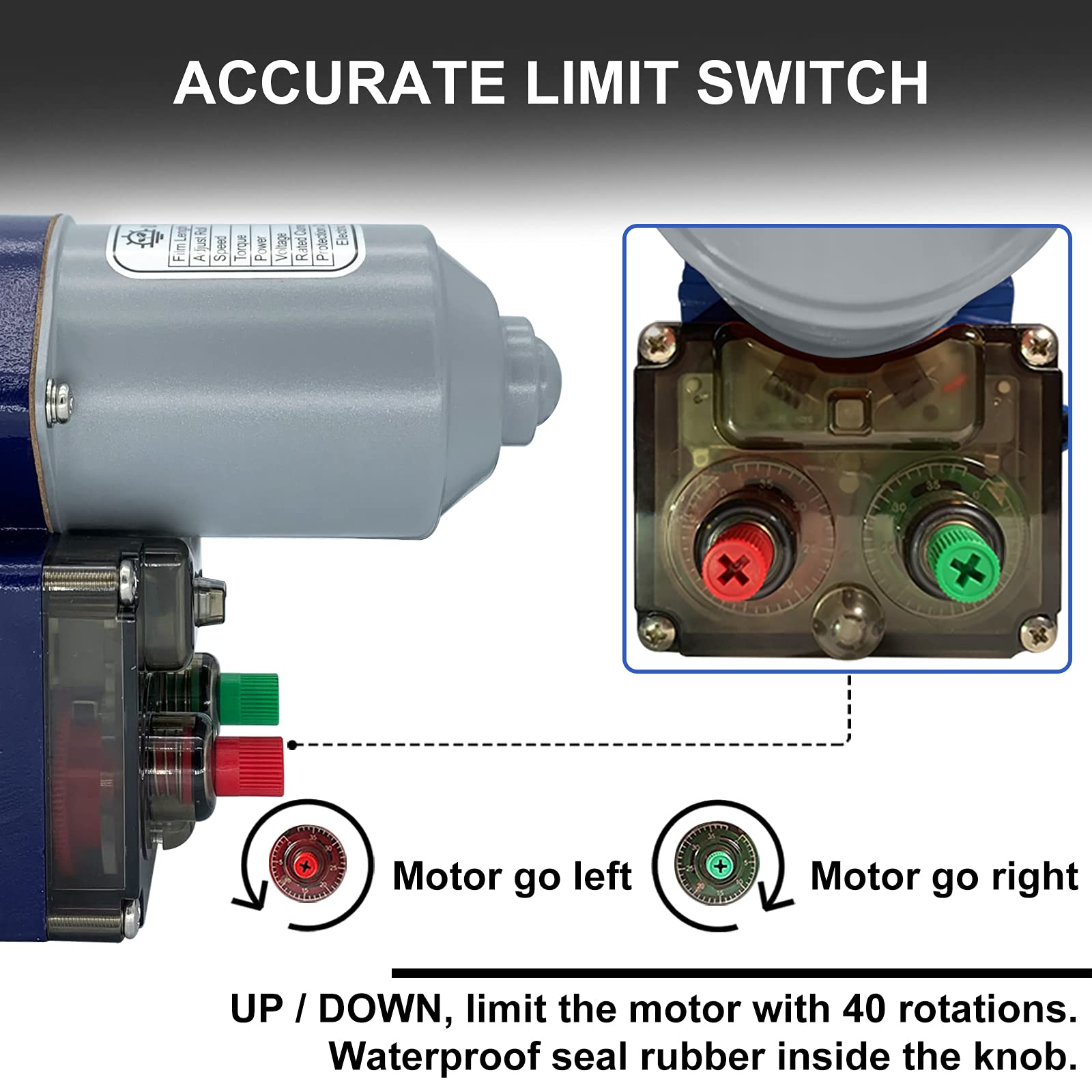 **UYGALAXY 2-Pack Electric Greenhouse Roll Up Motors with Limit Switch & Creepers + 24V Transformer Controller (110V AC to 24V DC) - Automatic Ventilation Kit for Poultry Houses, Nurseries & Side Venting Greenhouses**    **Perfect for:** Poultry farm ventilation, greenhouse climate control, nursery airflow management, and automated side venting systems.