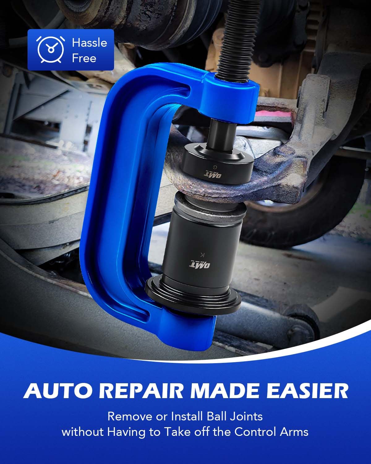 Orion Motor Tech Ball Joint Press Kit & Wheel Bearing Press Kit - Complete Automotive Repair Tool Set for DIY Mechanics & Professionals | Perfect for Suspension Work, Brake Service & General Car Maintenance