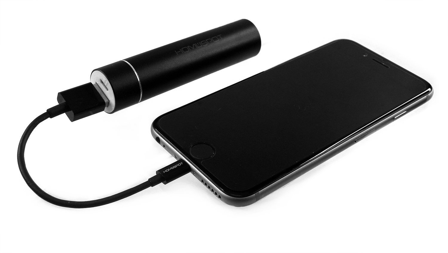 HomeSpot 3ft Short iPhone Charger - Lightning Cable Fast Charging Cord for iPhone 14/13/12/11/X/8/7 - Durable & Tangle-Free (Perfect for Travel, Office & Home Use)