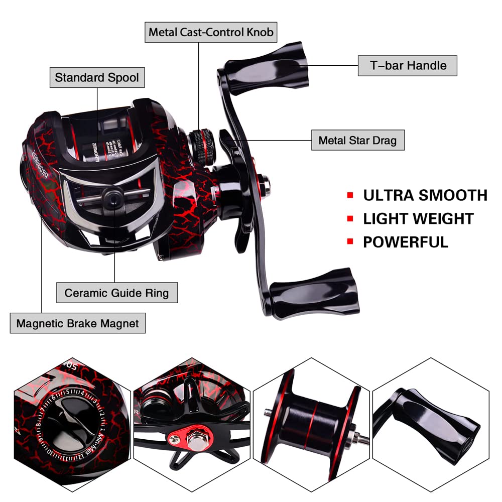 Carbon Fiber Telescopic Fishing Rod and Reel Combo - 6.9ft Lightweight Spinning/Baitcasting Kit for Saltwater, Freshwater & Ice Fishing - Perfect for Bass, Trout, and Walleye - Ideal for Shore, Boat, and Ice Fishing Adventures