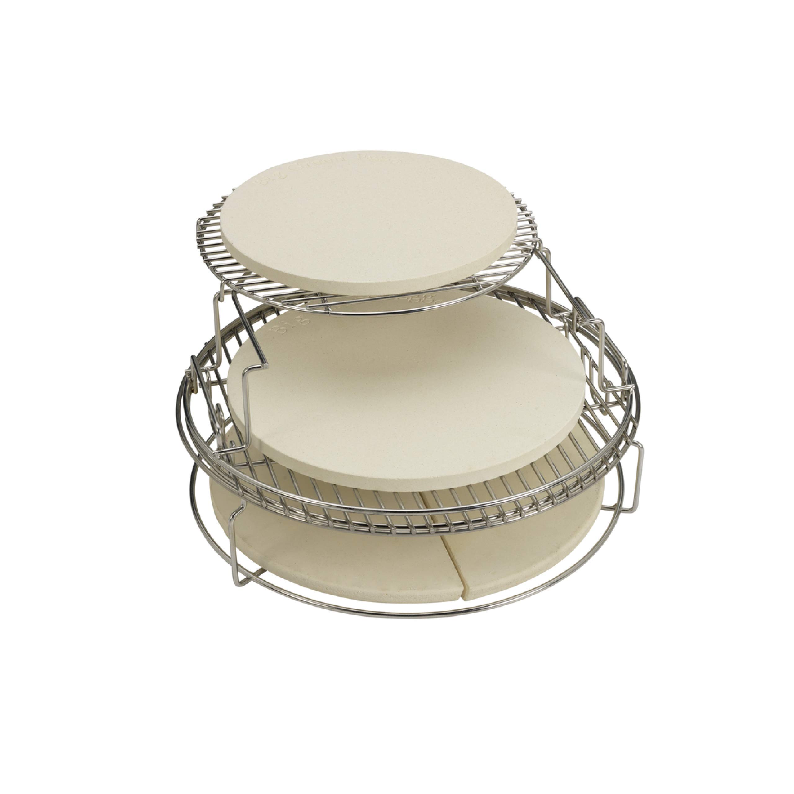 3 Tier 5 Piece EGGspander Replacement Kit for Large Big Green Egg - Expand Your Grilling Space for BBQ, Smoking & Outdoor Cooking